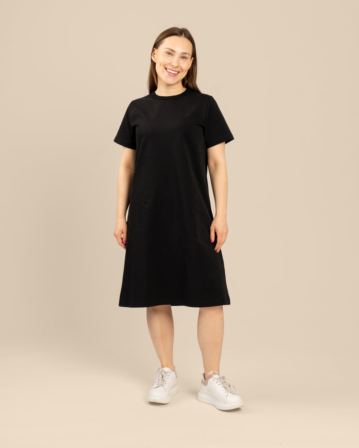 Arki t-paitamekko, musta