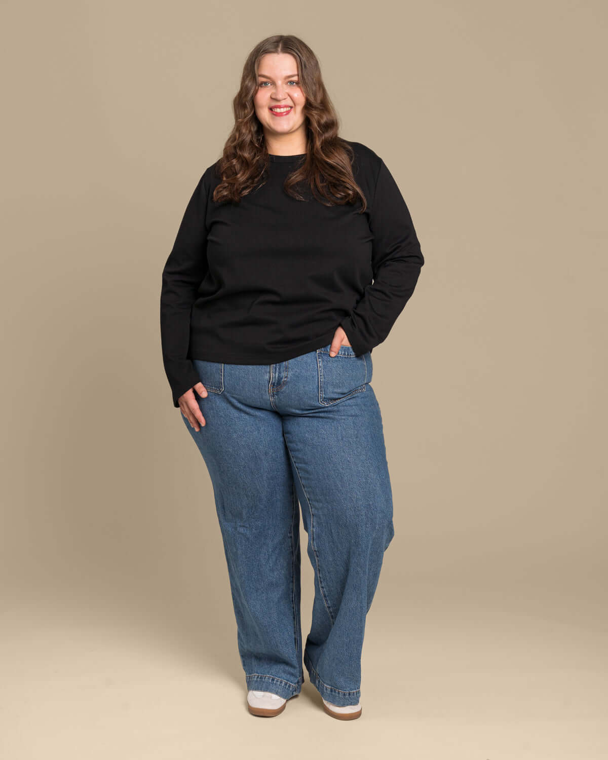 Arki pitkähihainen t-paita, musta Toive