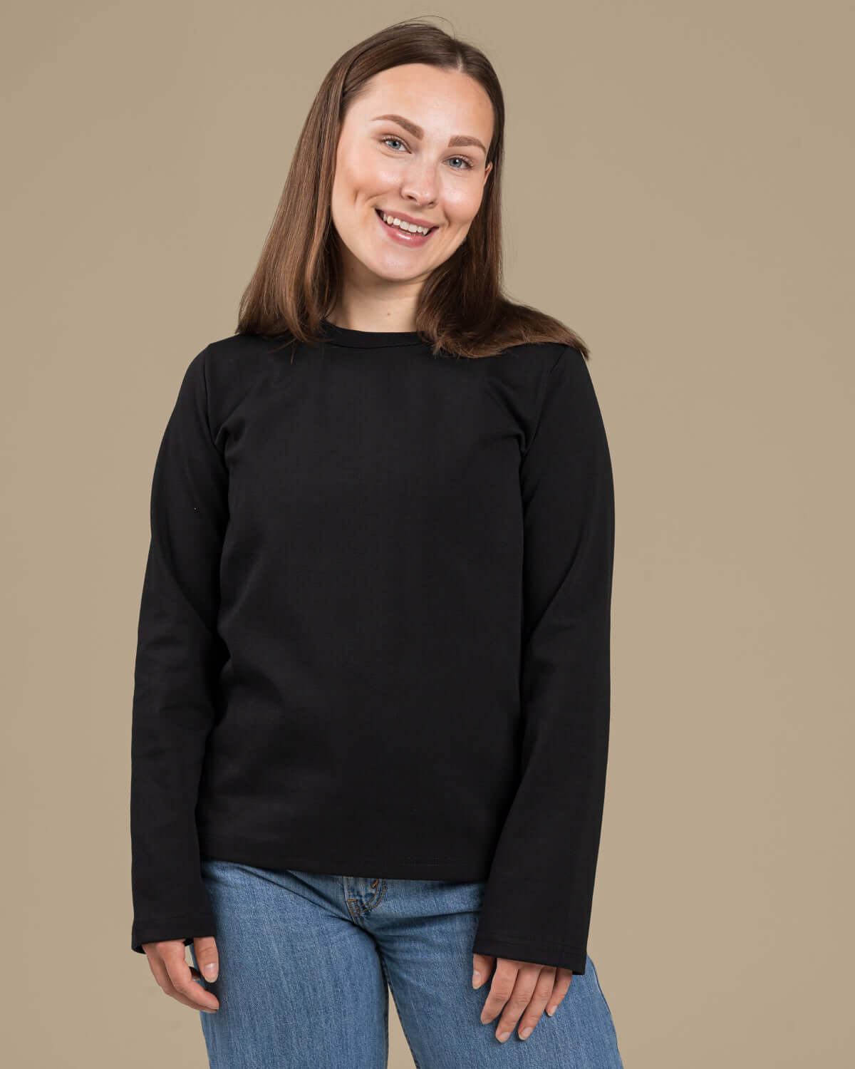 Arki pitkähihainen t-paita, musta Toive