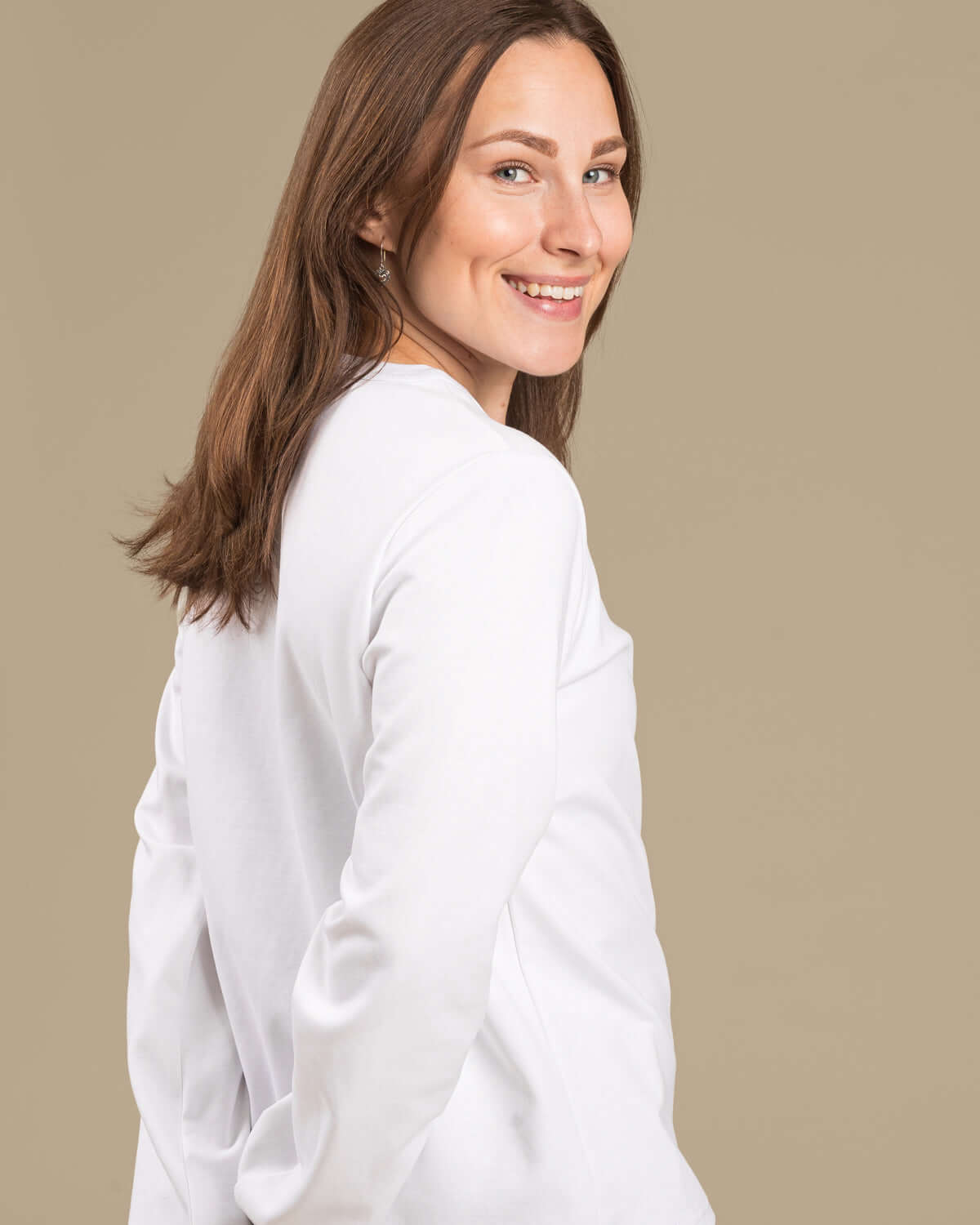 Arki pitkähihainen t-paita, valkoinen Toive