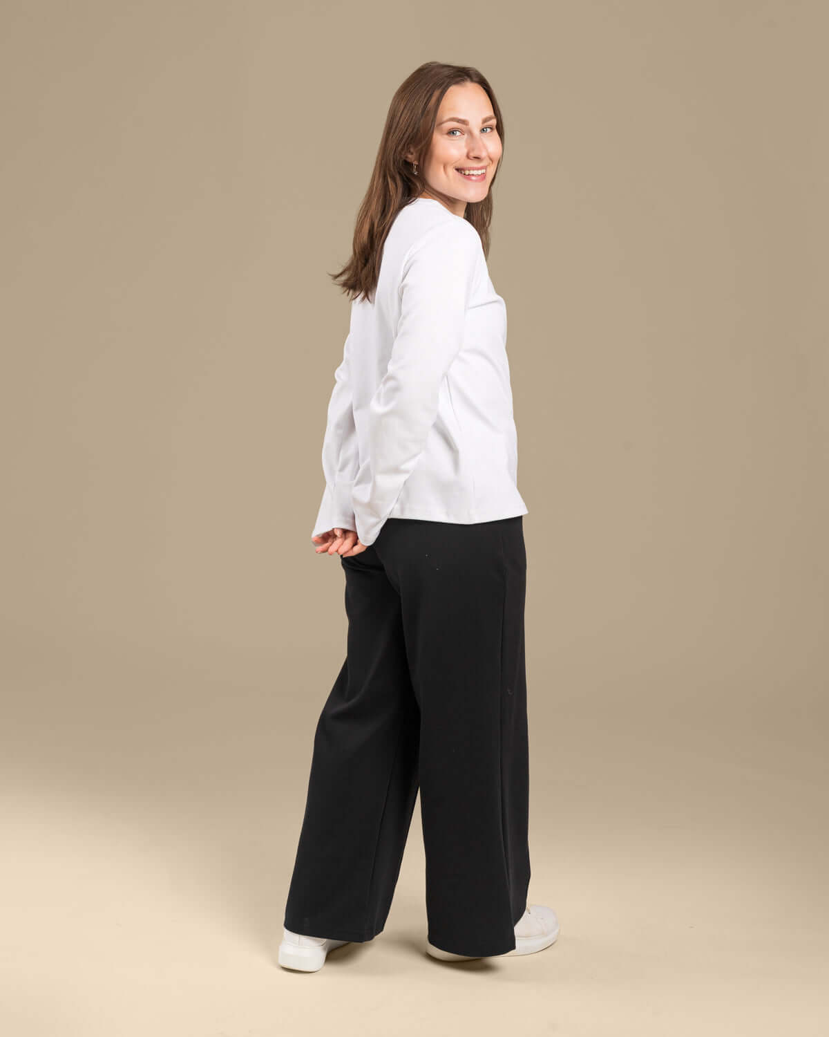 Arki pitkähihainen t-paita, valkoinen Toive