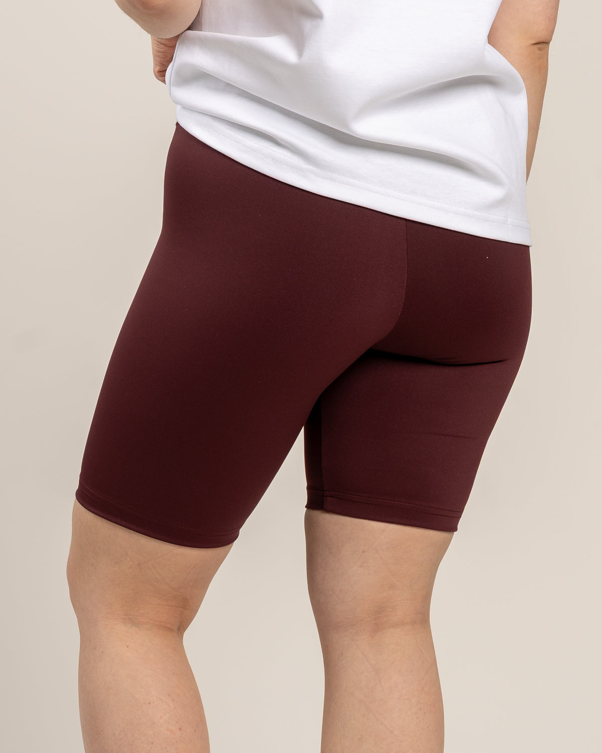 Biker shortsit, burgundy