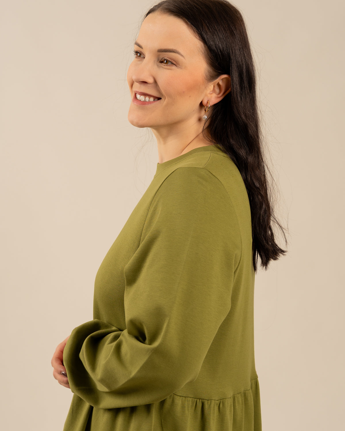 Pitkähihainen mekko, sammal Toive