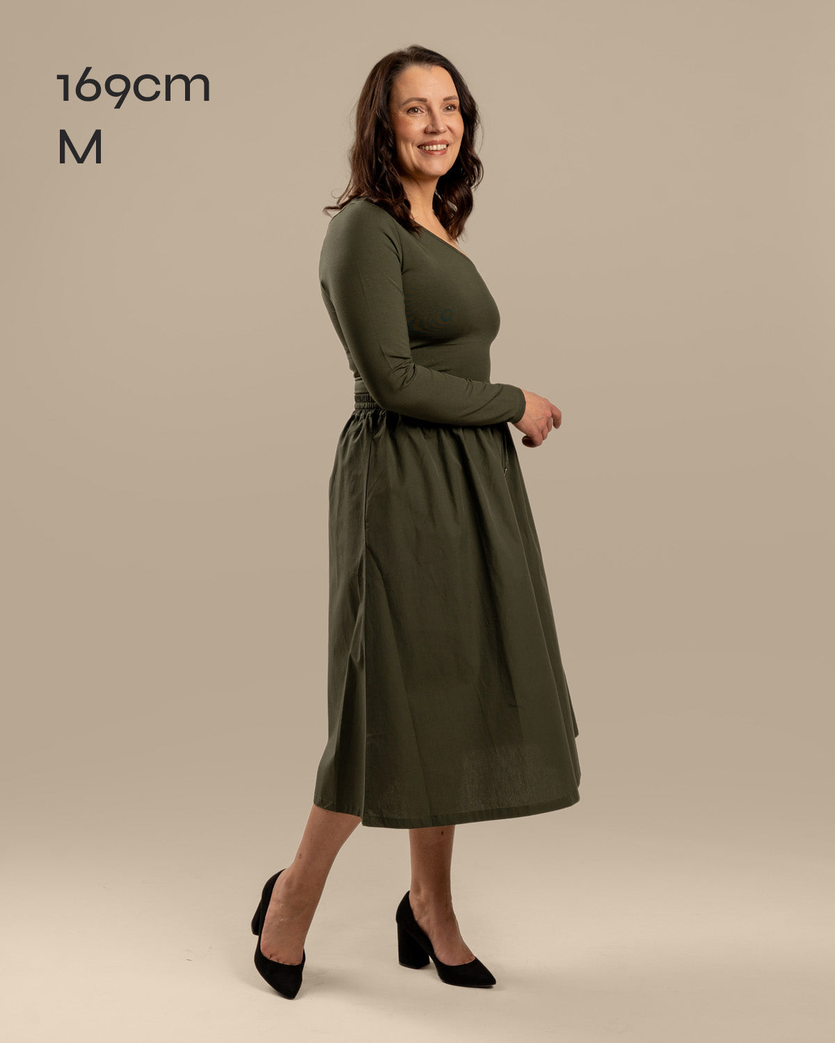 Popliinihame, khaki Toive