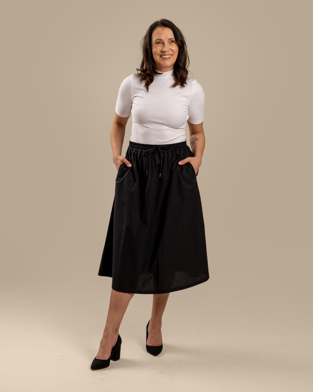 Popliinihame, musta Toive.