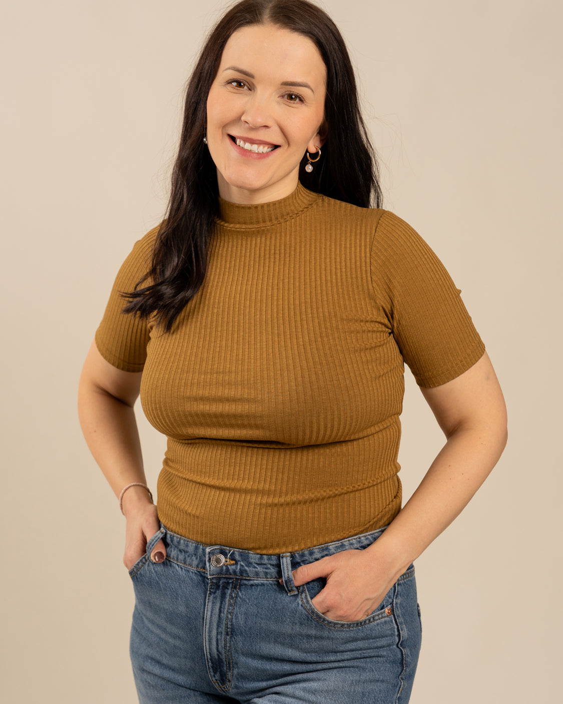 Ribbi t-paita, pronssi Toive