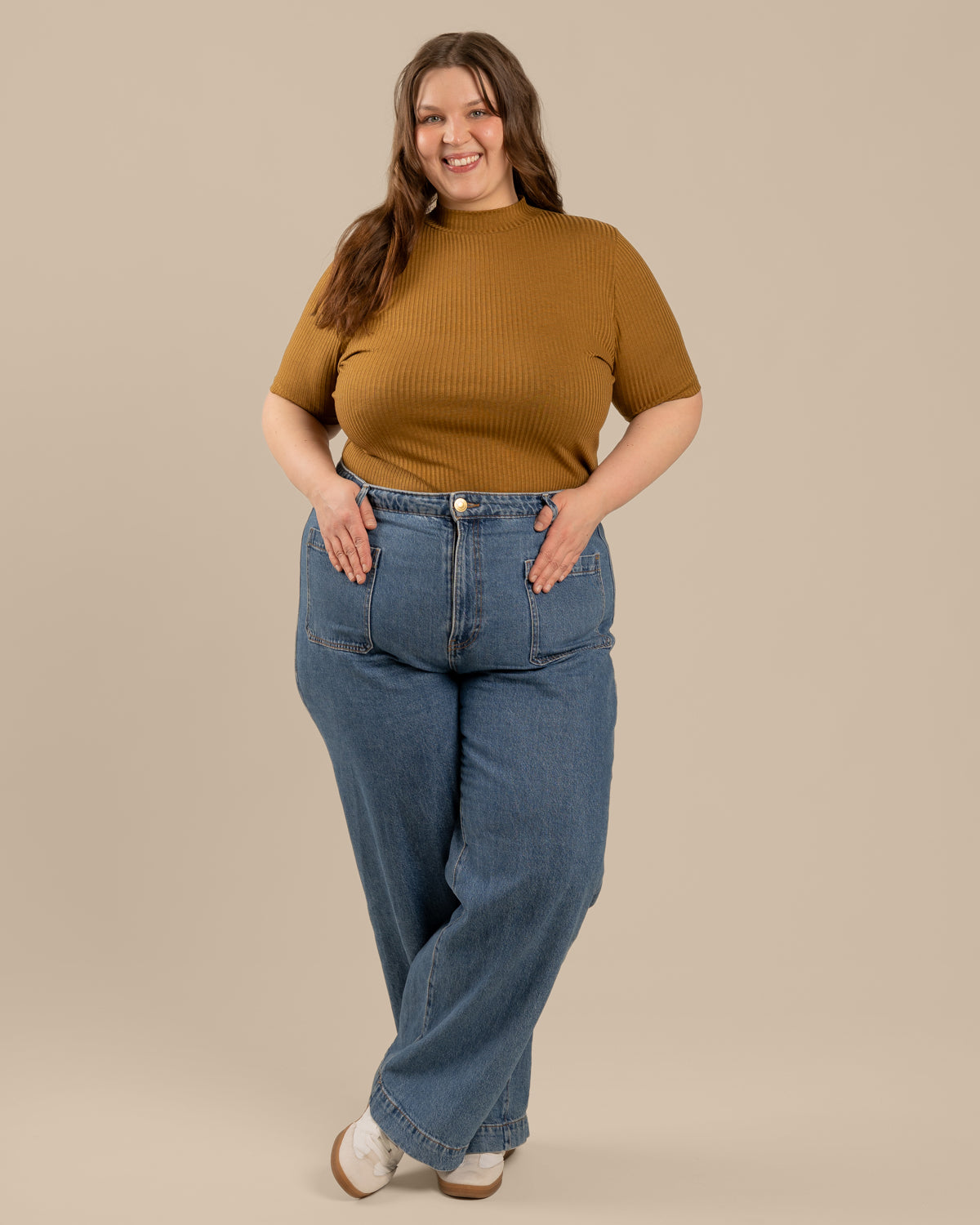 Ribbi t-paita, pronssi Toive