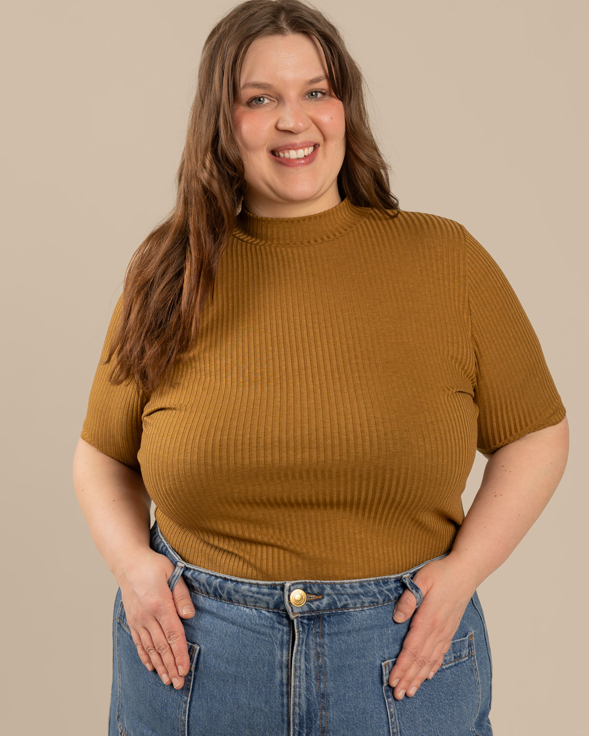 Ribbi t-paita, pronssi Toive