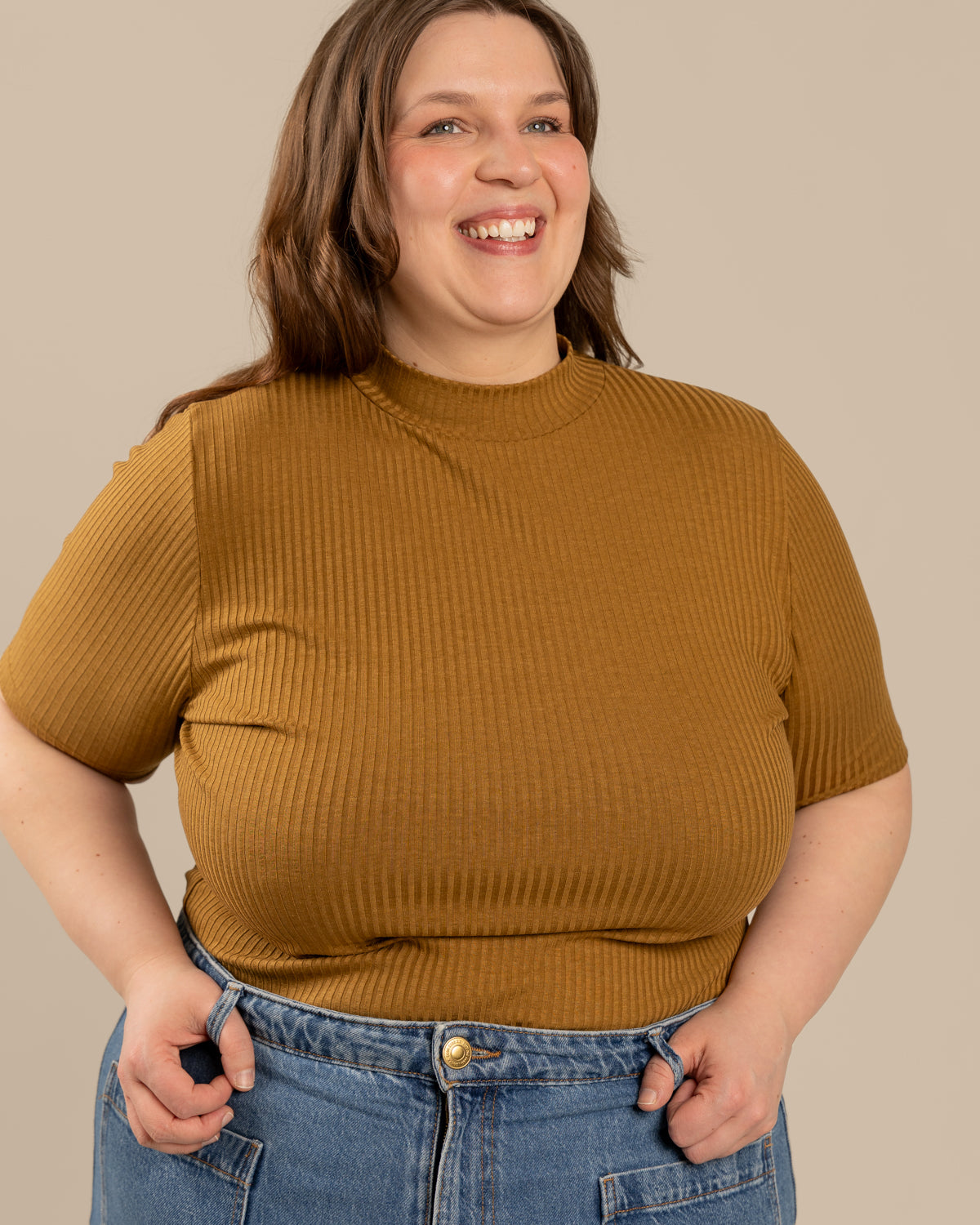 Ribbi t-paita, pronssi Toive