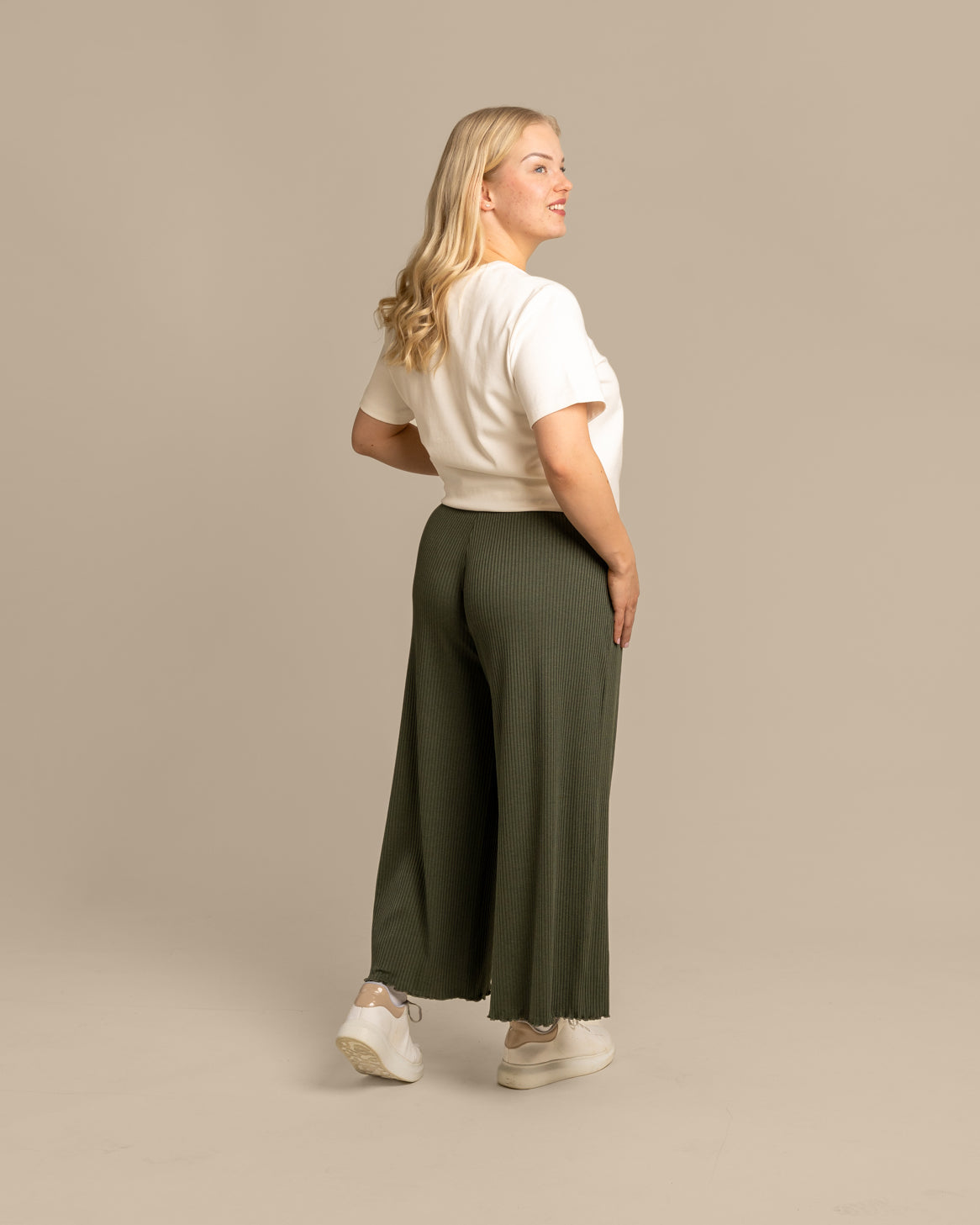Ribbi culottes, khaki