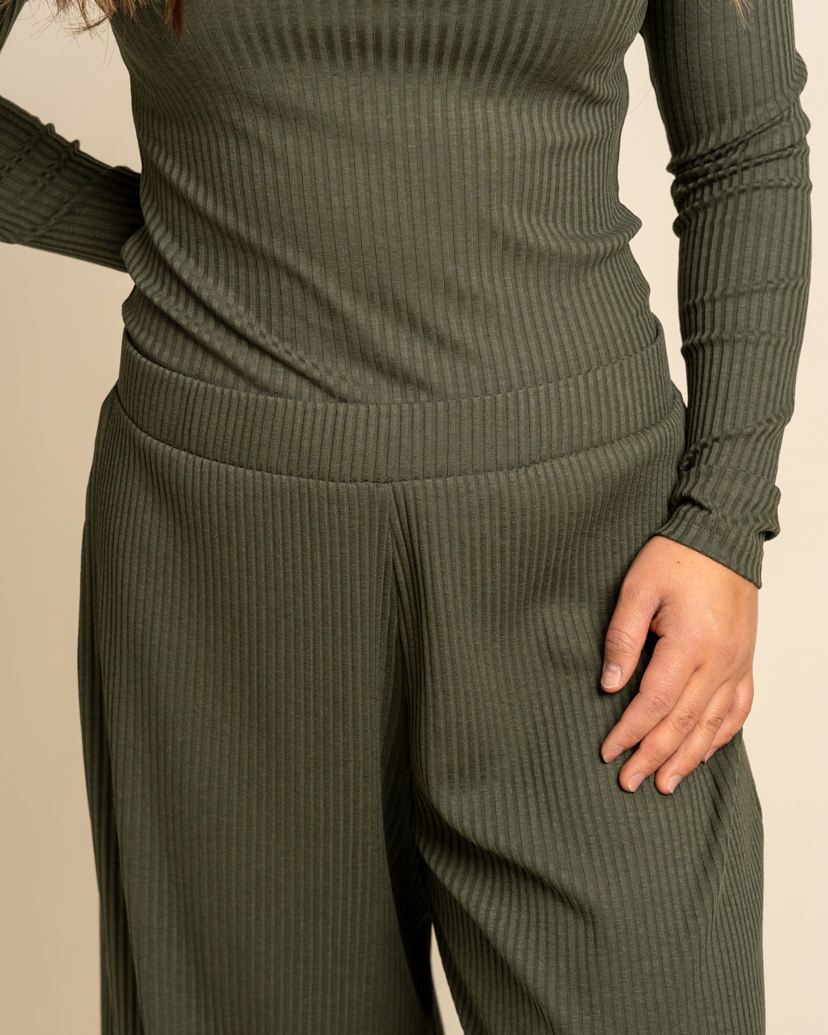 Ribbi culottes, khaki