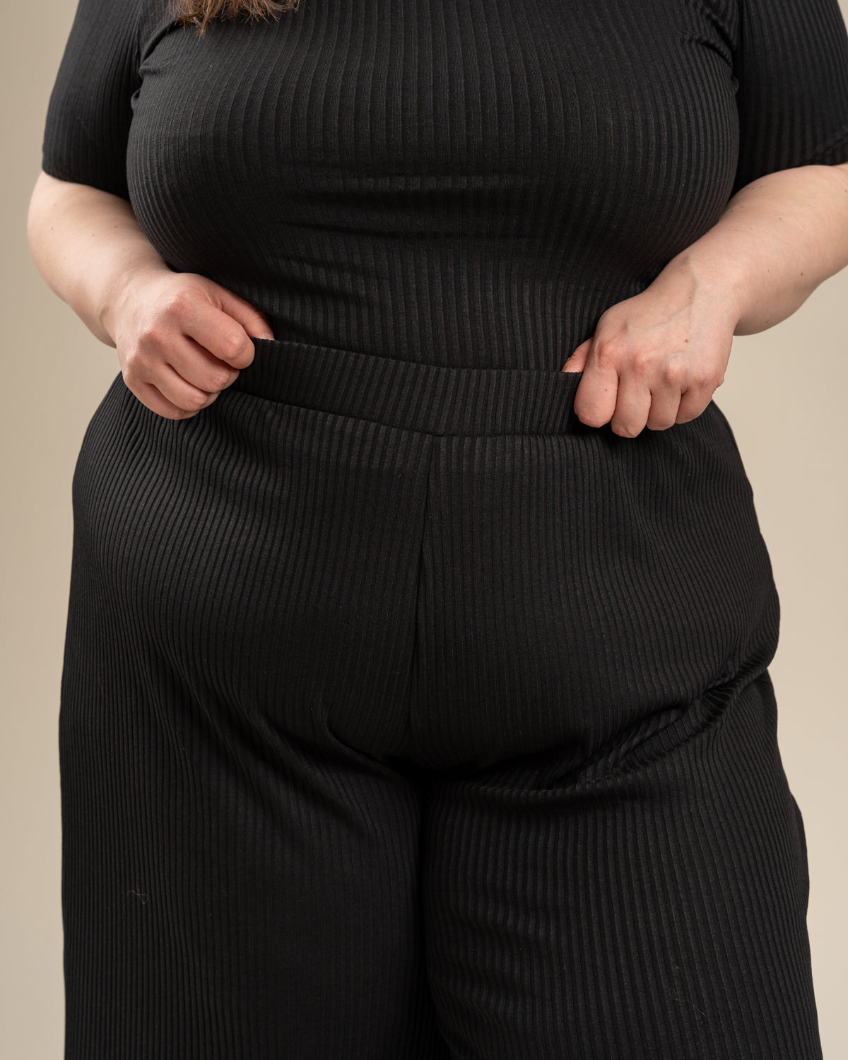 Ribbi culottes, musta Toive