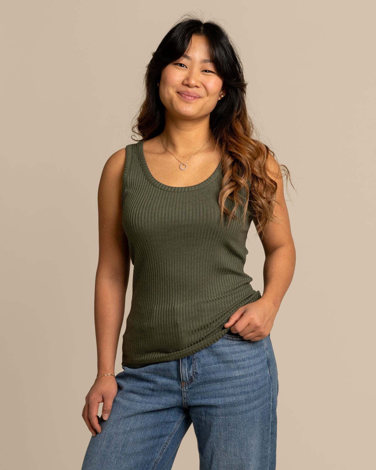 Ribbitoppi avara, khaki