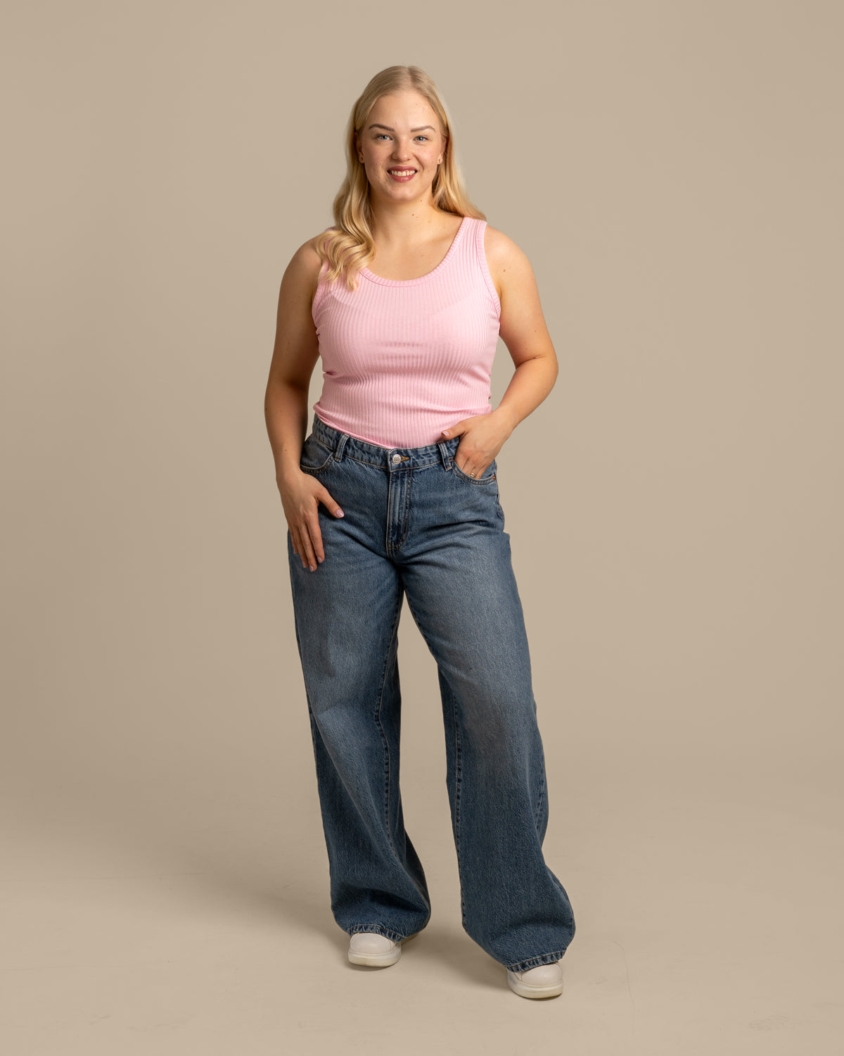 Ribbitoppi avara, pinkki