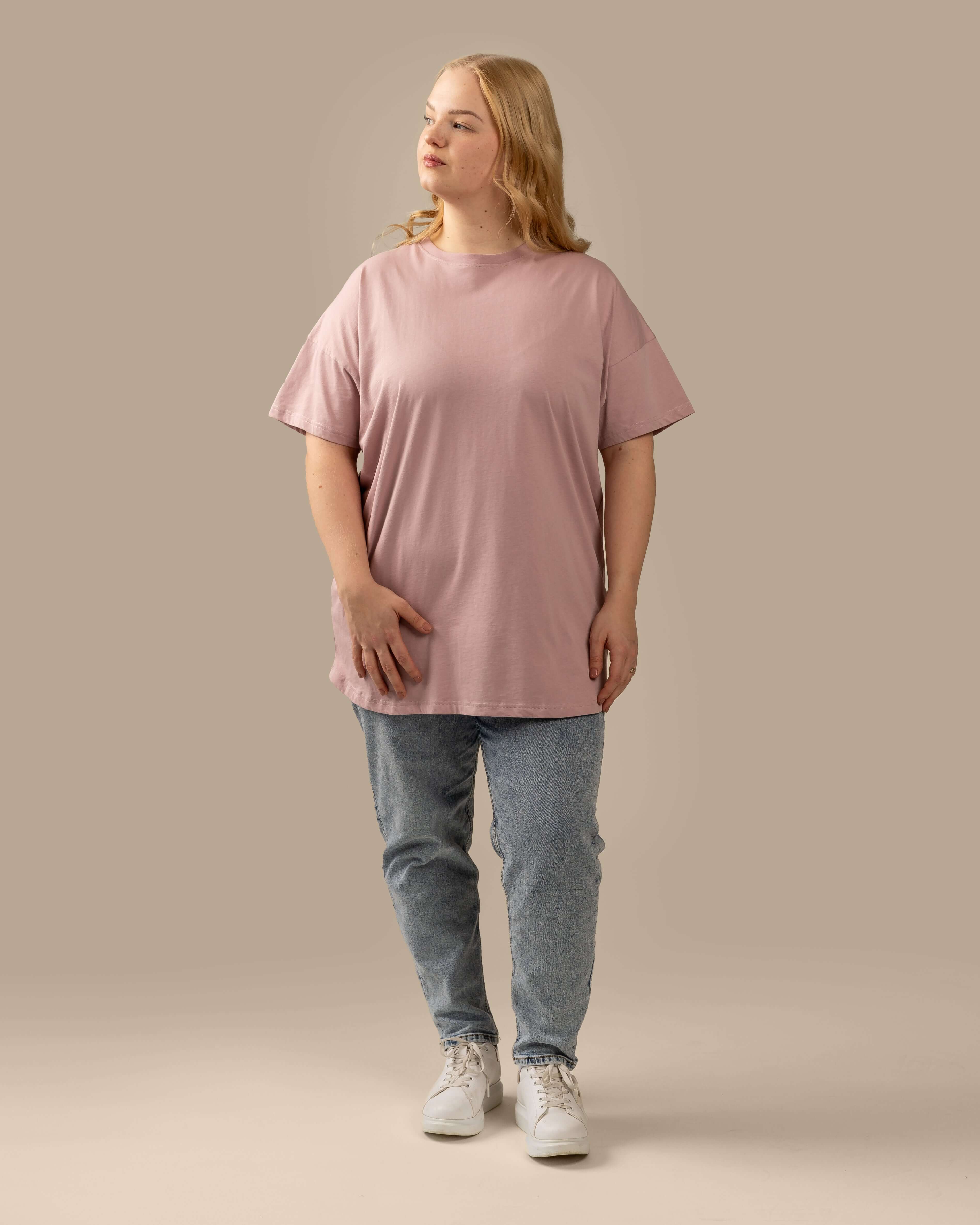 T-paita pitkä, roosa Toive.