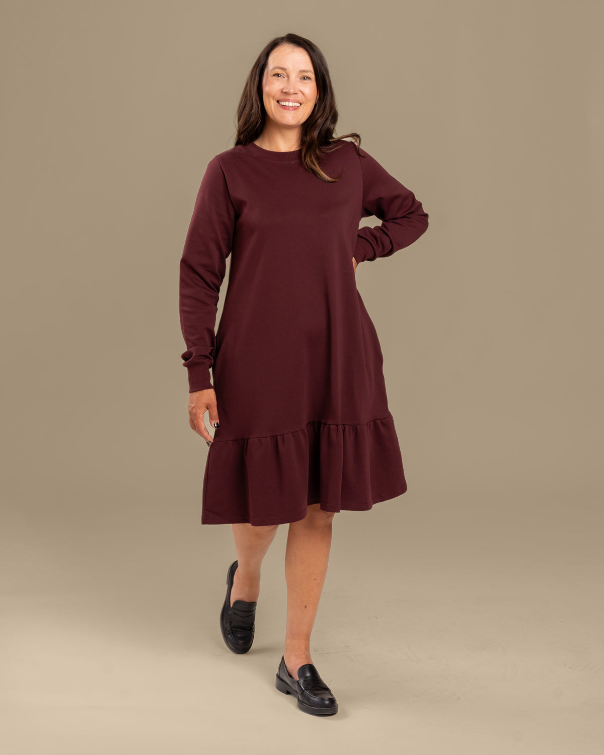 Lempi mekko, burgundy Toive