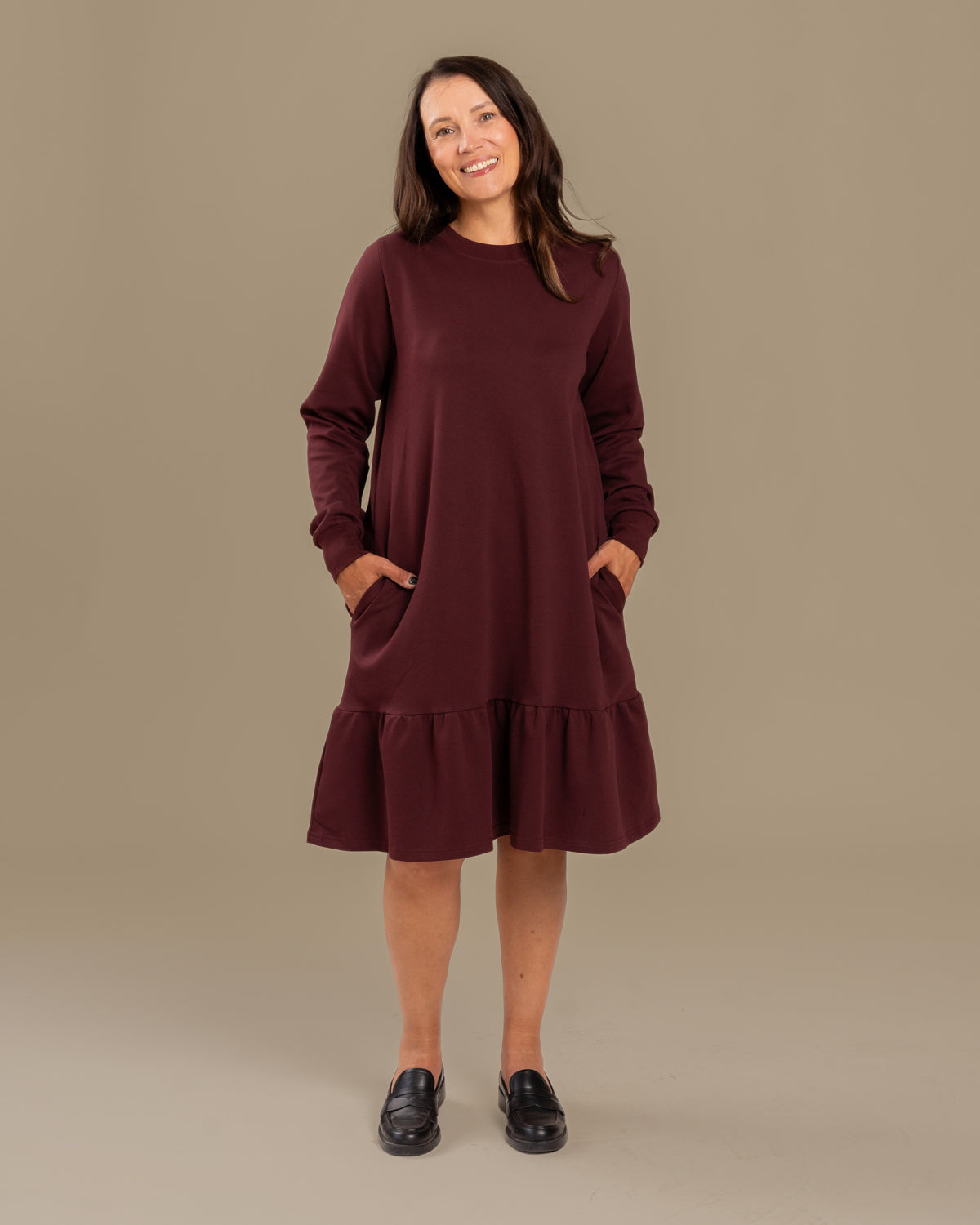 Lempi mekko, burgundy Toive