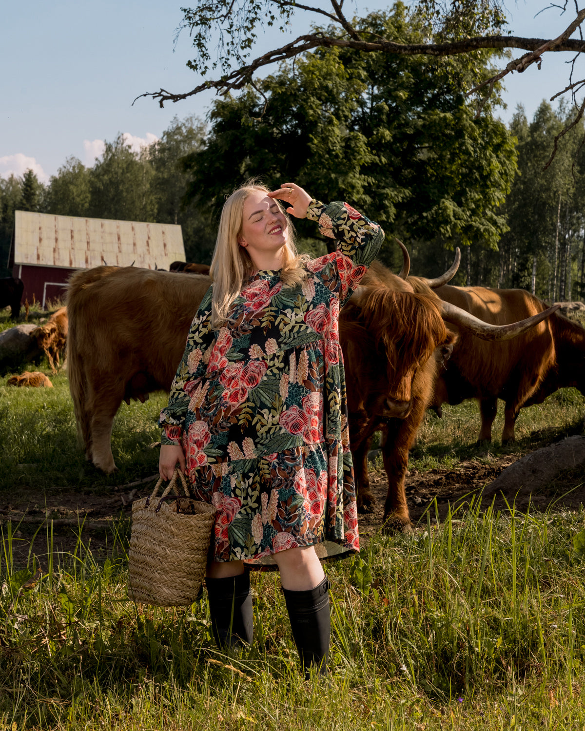 Toive kukkakuosi mekko