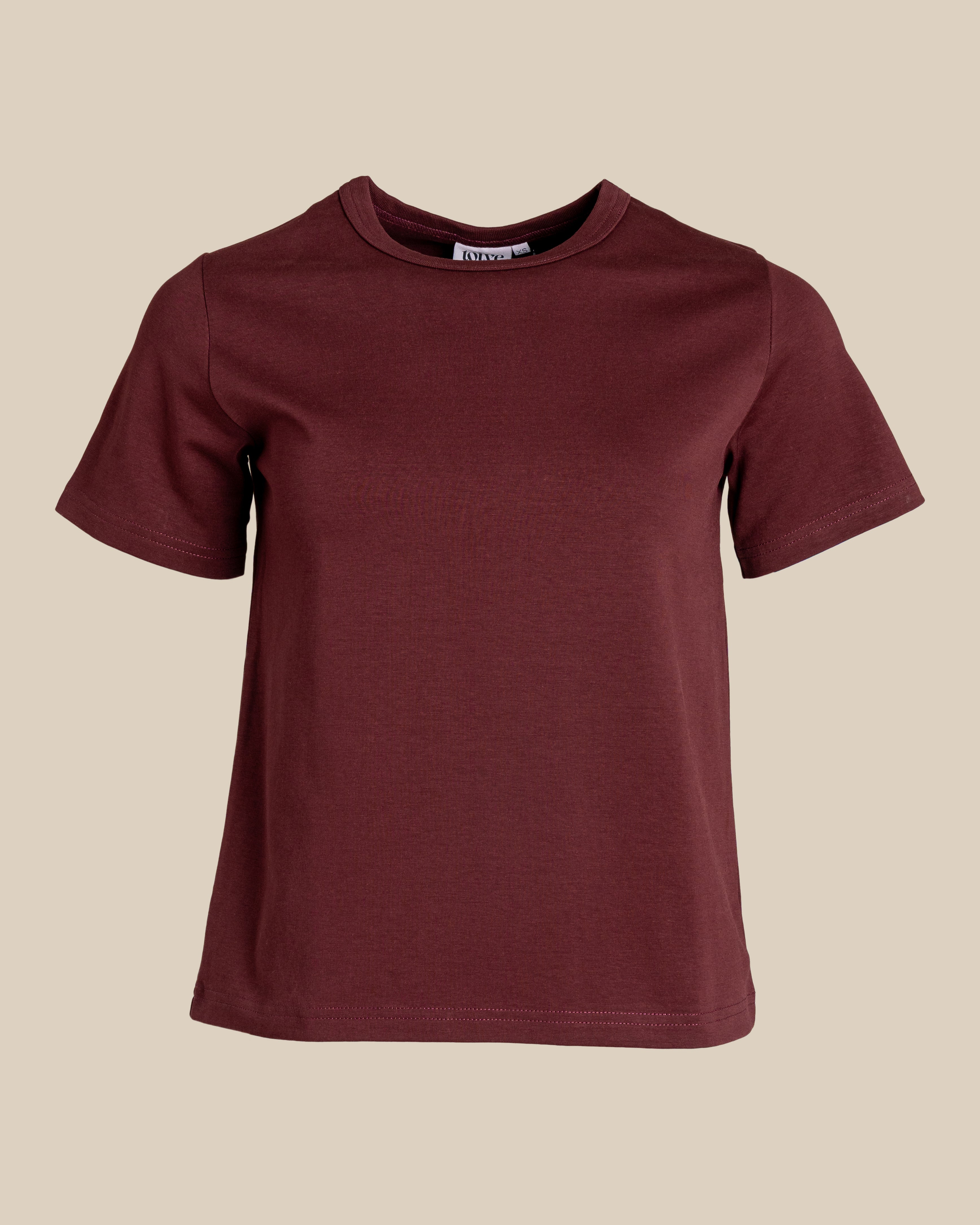 Arki t-paita, burgundy Toive