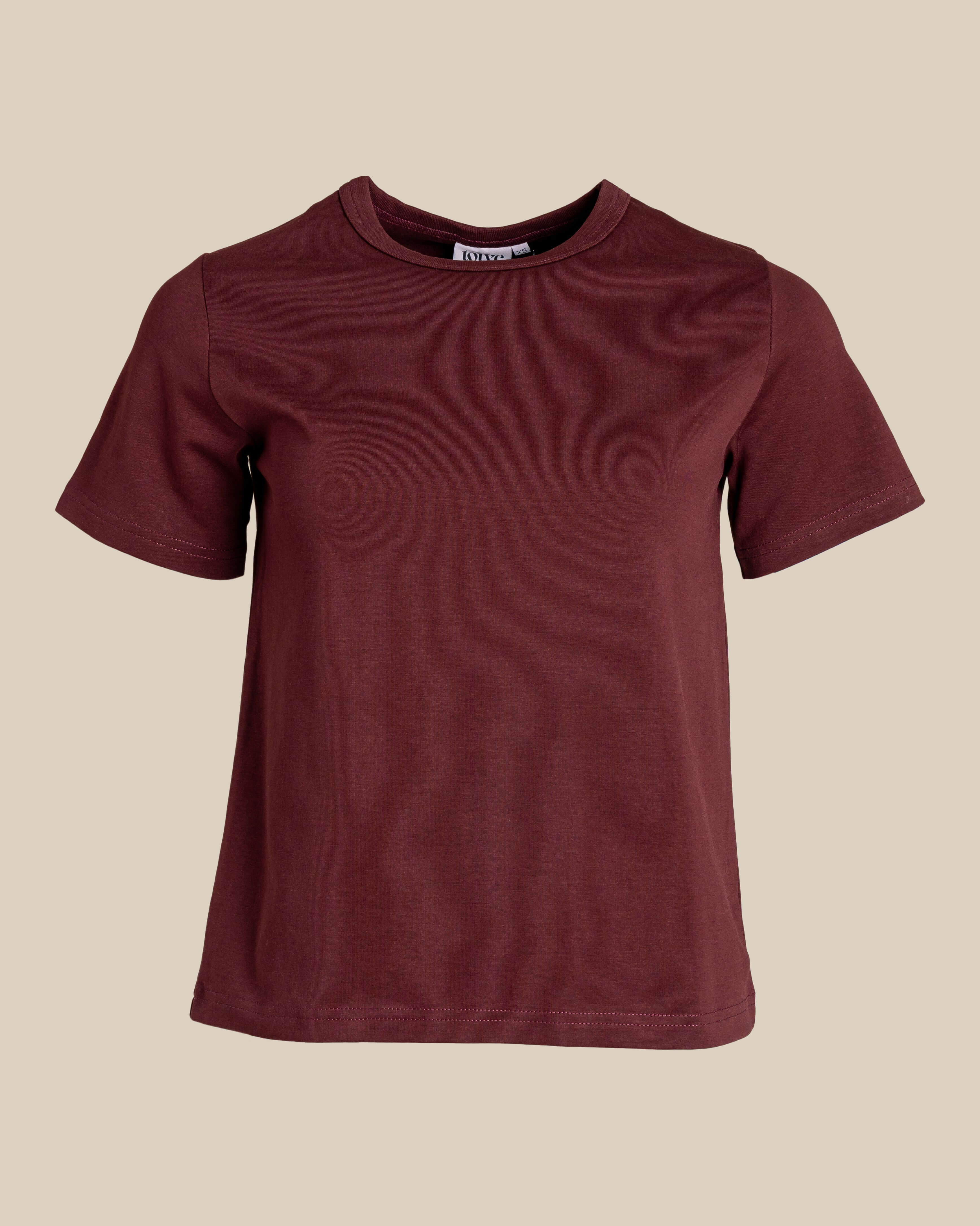 Arki t-paita, burgundy Toive