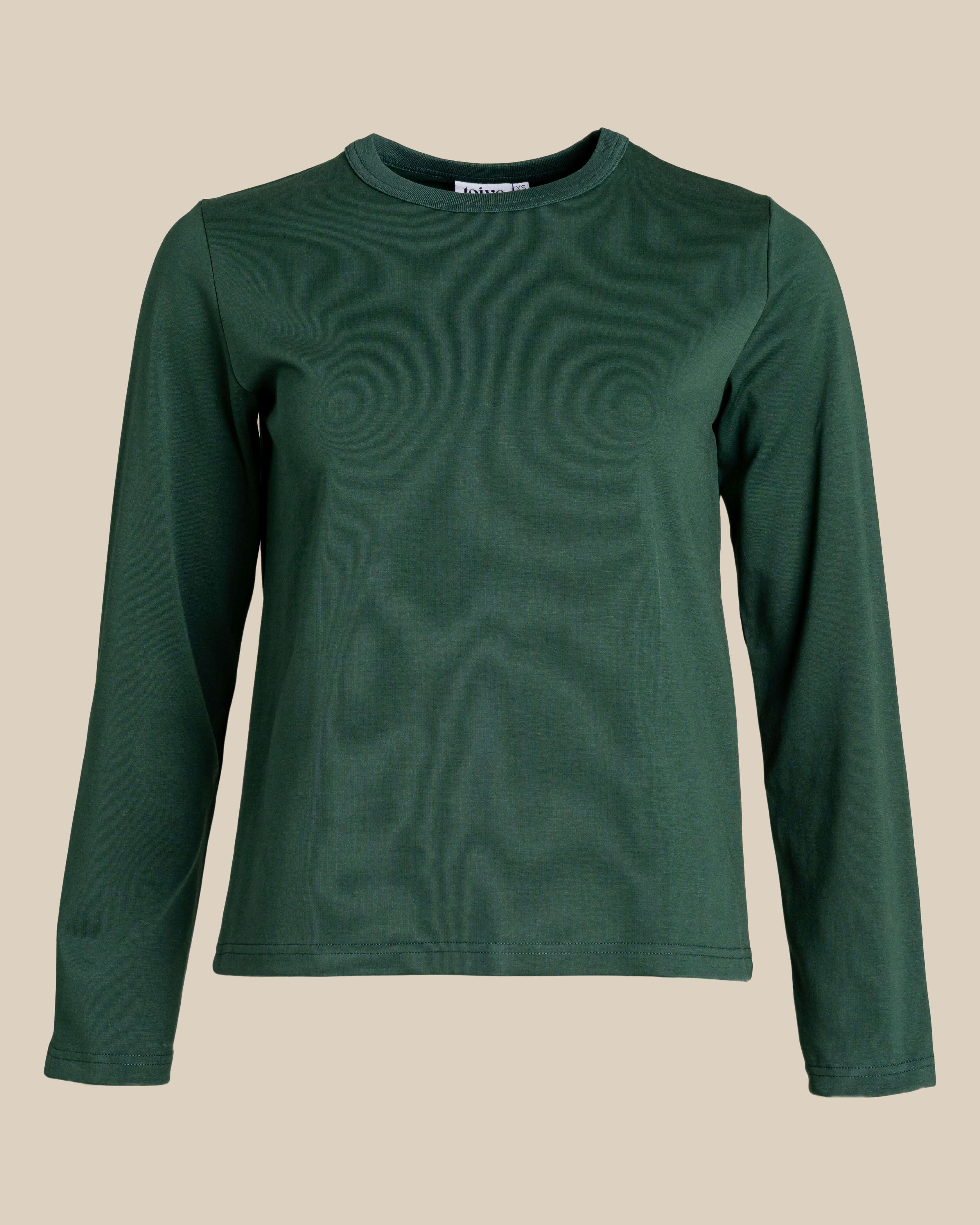 Arki pitkähihainen t-paita, tummanvihreä Toive