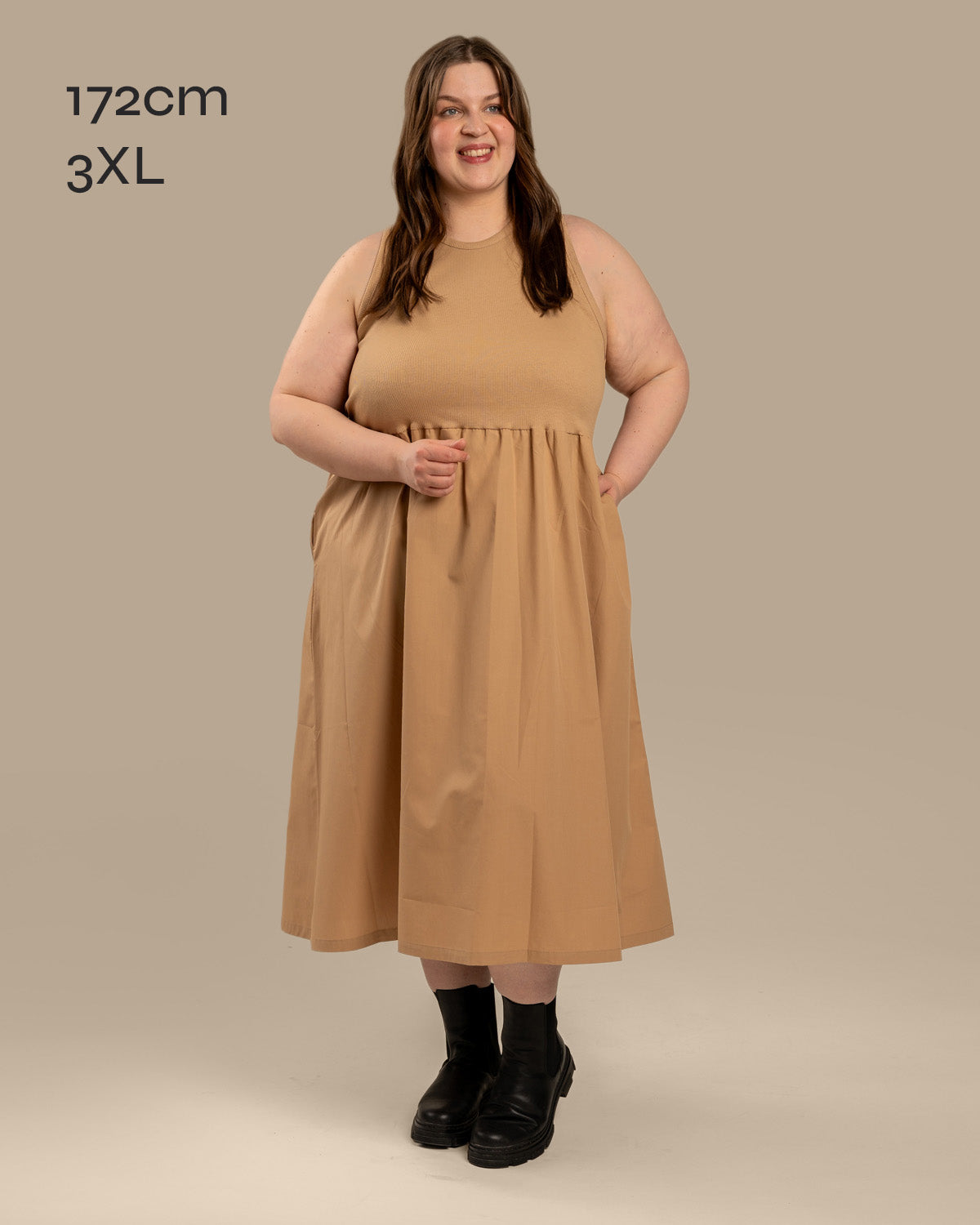 Toppimekko popliini, beige Toive