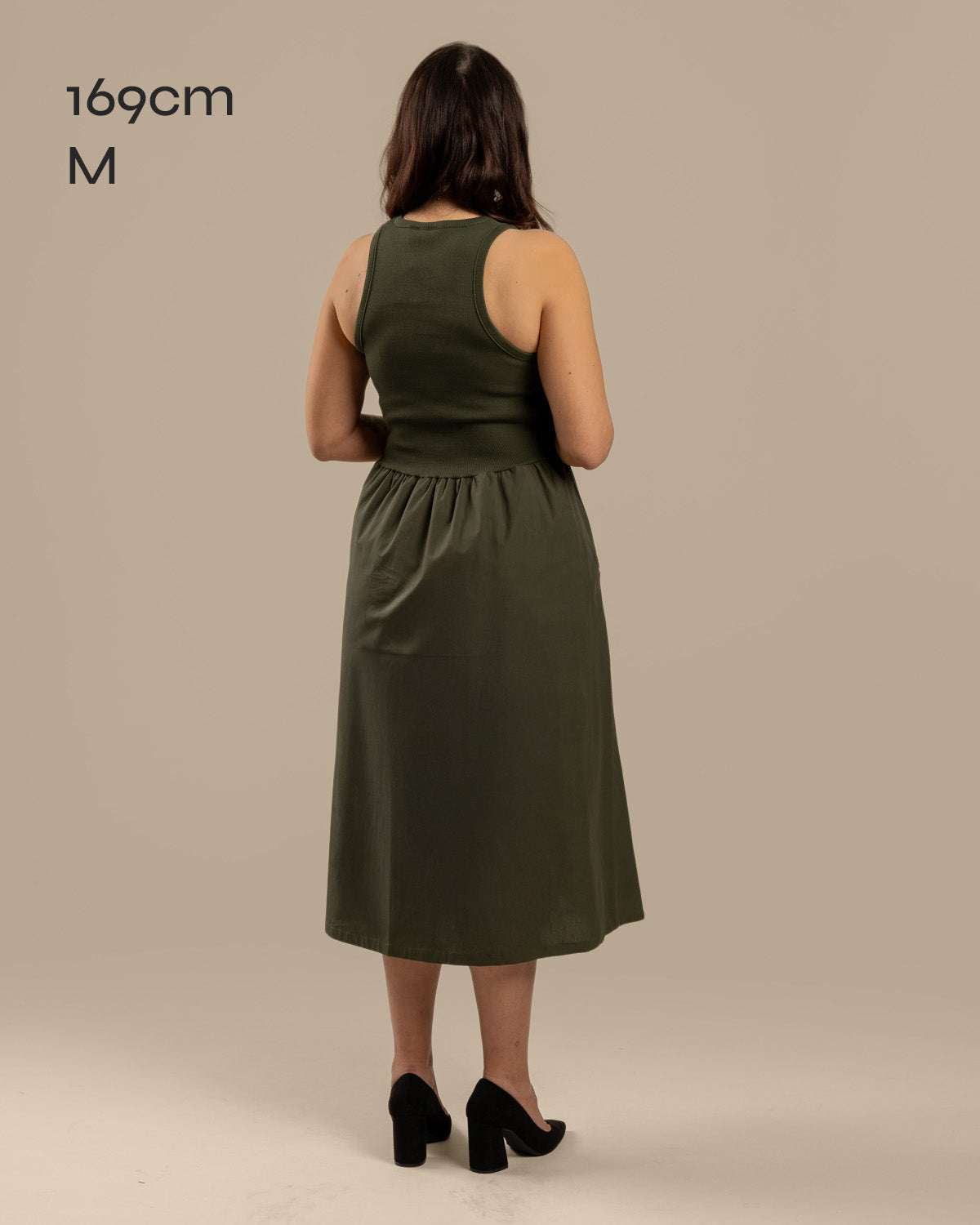 Toppimekko popliini, khaki Toive