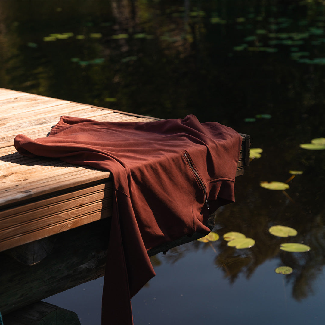 Toive ruosteenpunainen half-zip