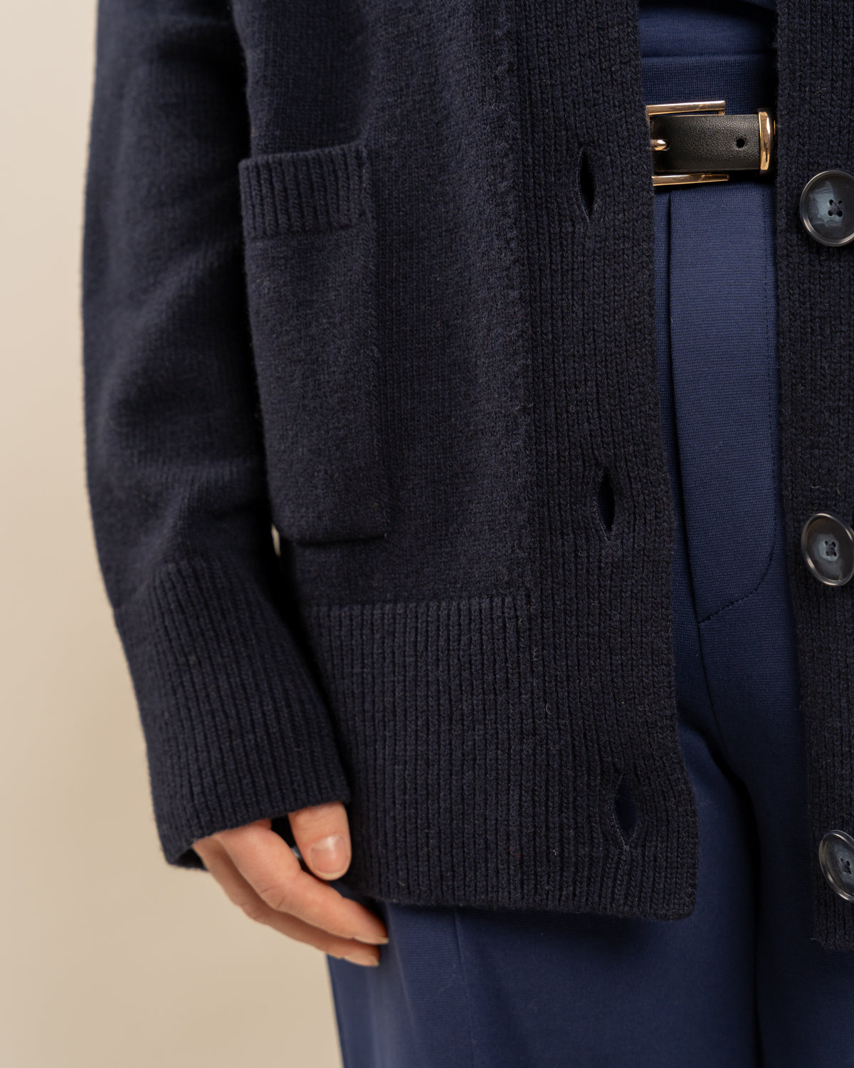 Kaste neuletakki, tummansininen Toive