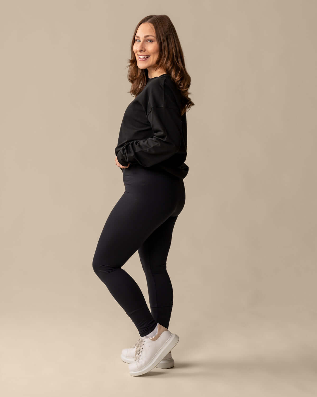 Leggingsit lyhyt, musta Toive