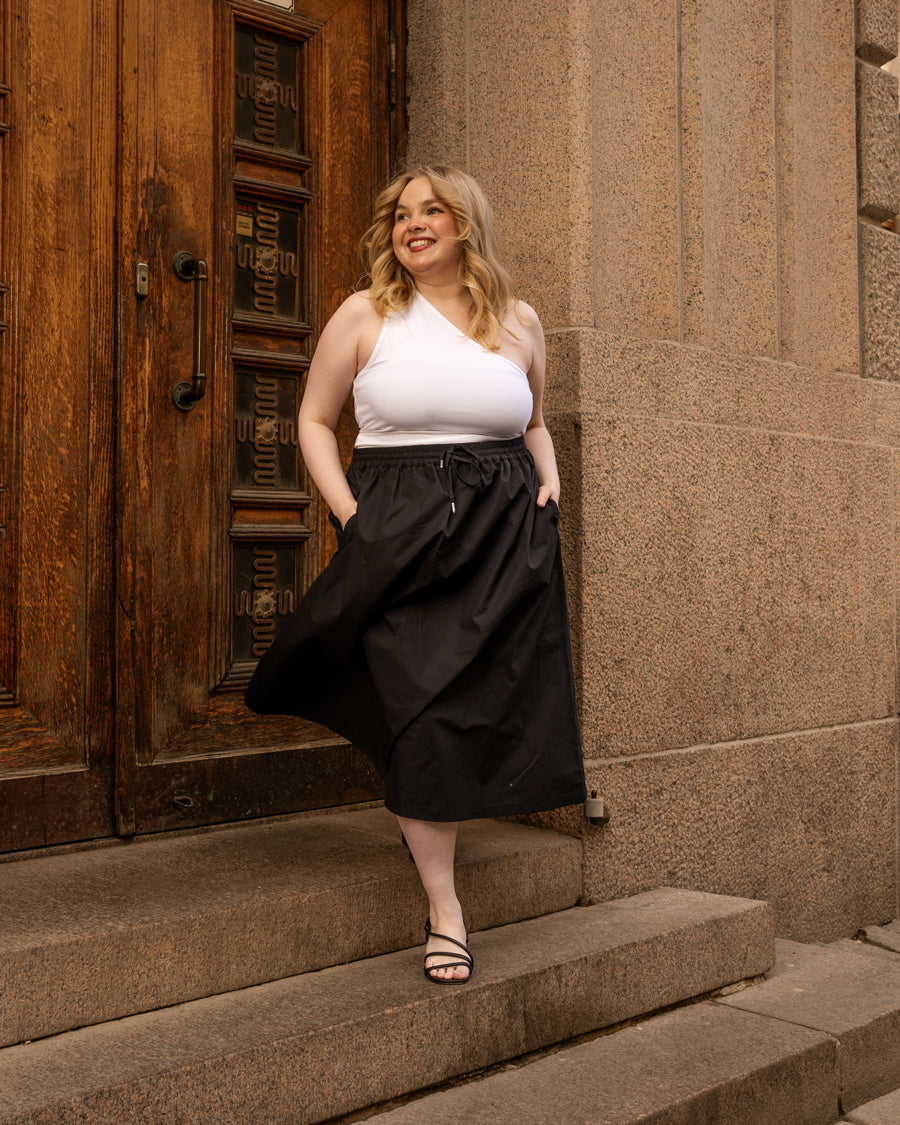 Popliinihame, musta Toive.