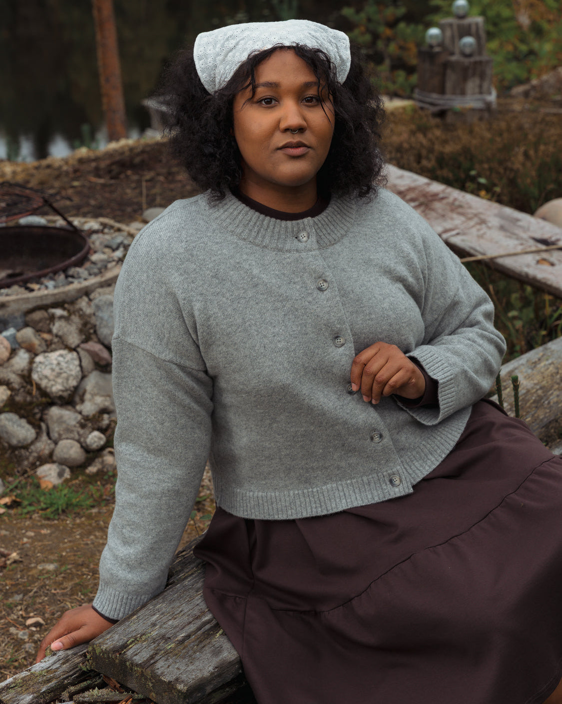 Kuura cardigan, gray