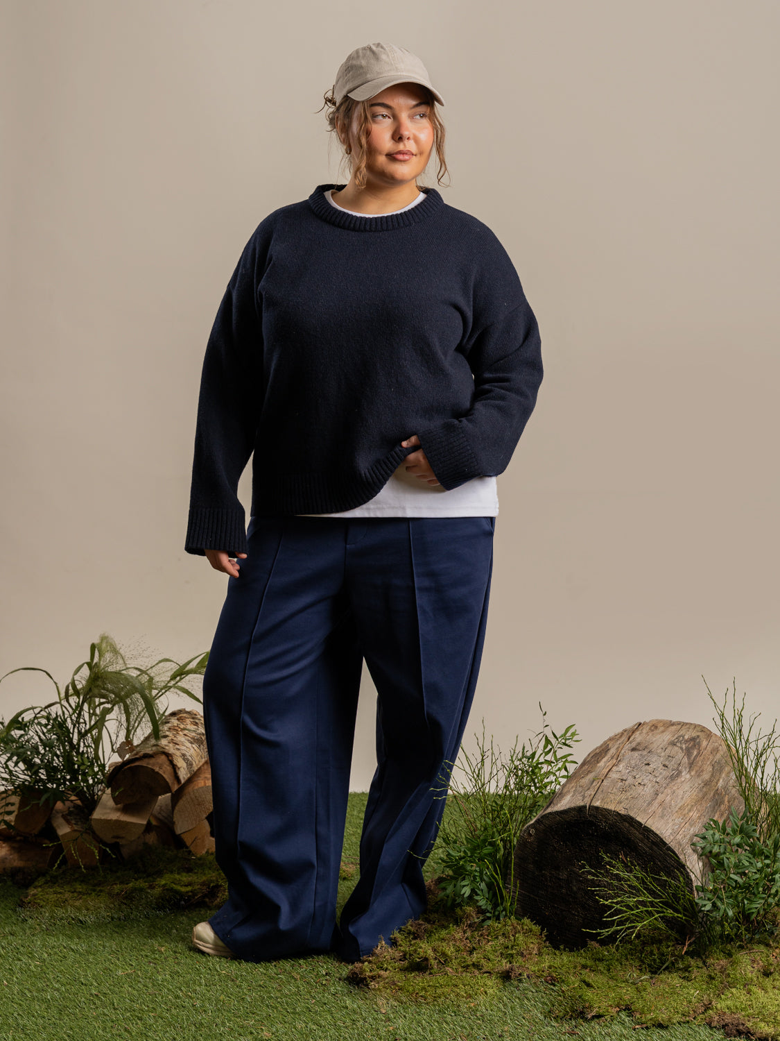 Hile neule, tummansininen Toive