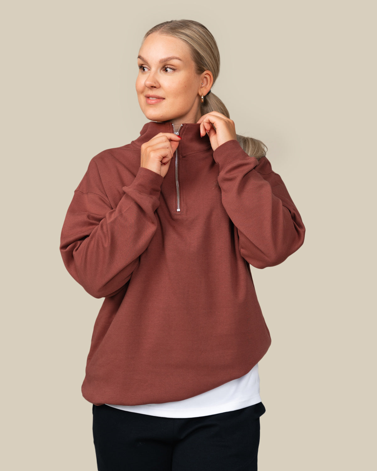 Half-zip, ruosteenpunainen Toive