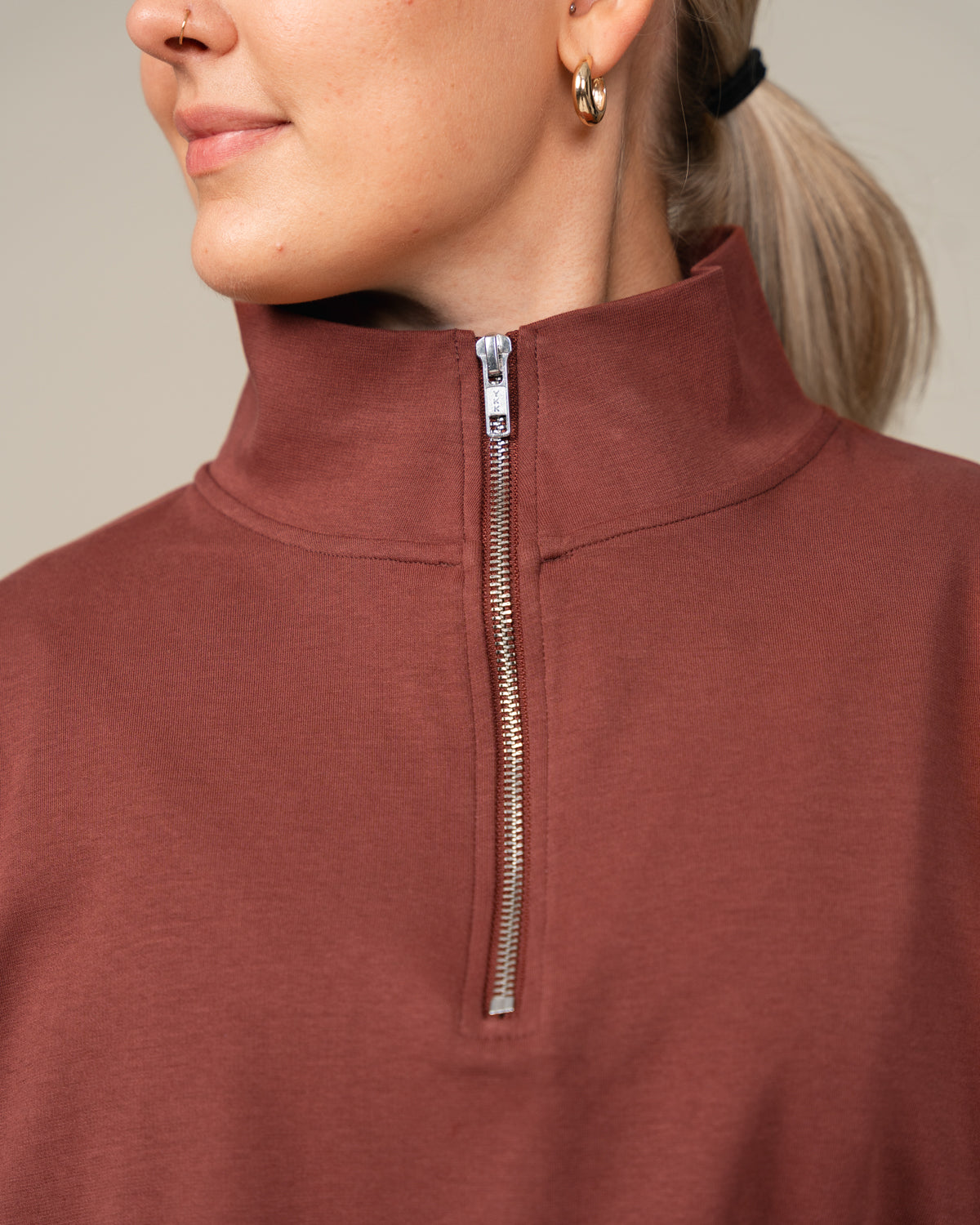 Half-zip, ruosteenpunainen Toive