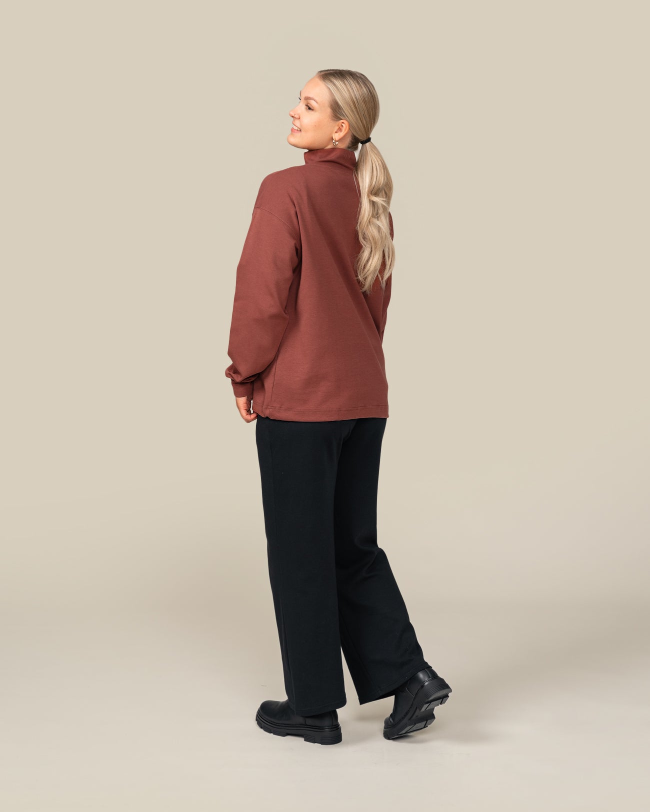 Half-zip, ruosteenpunainen Toive