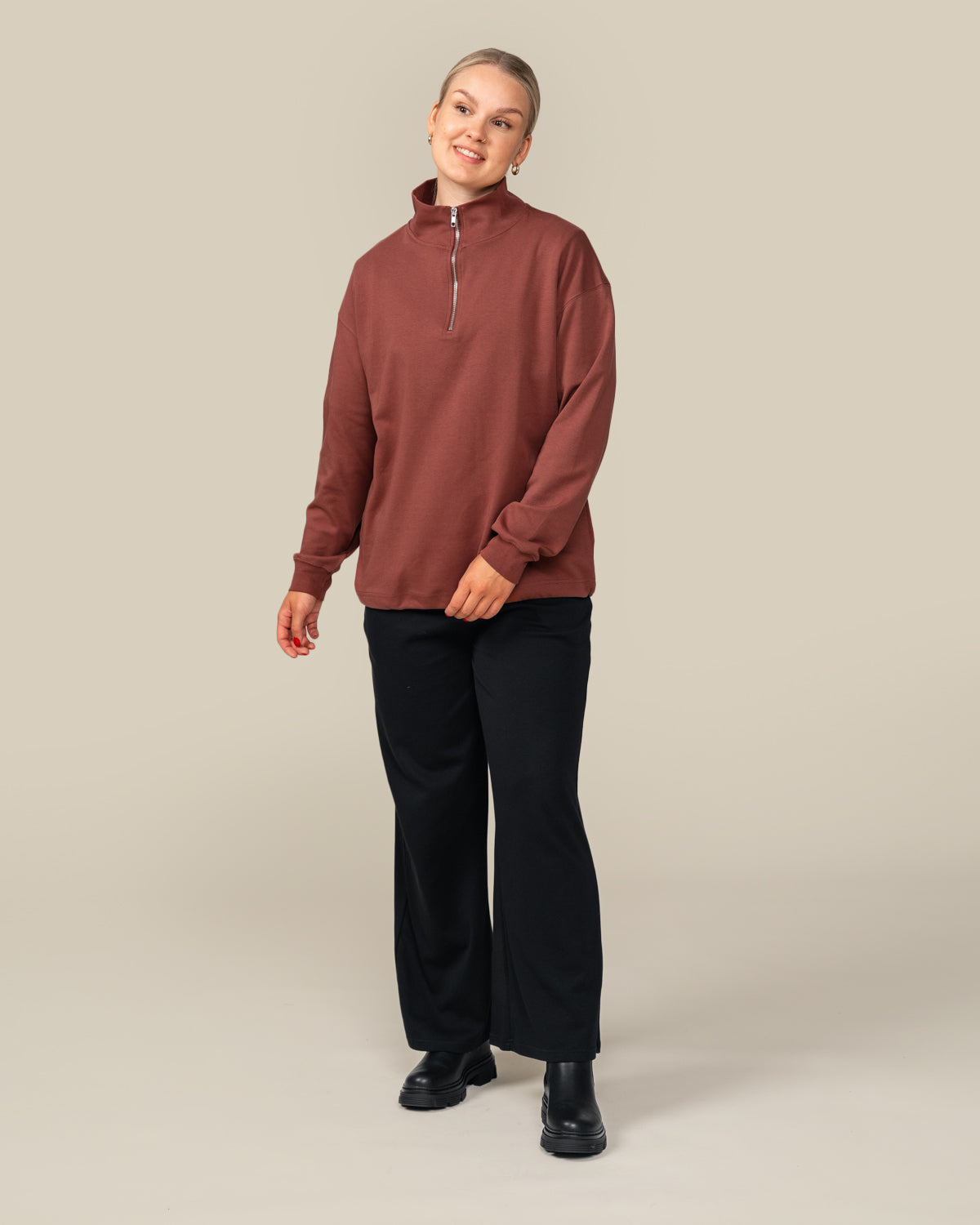 Half-zip, ruosteenpunainen Toive