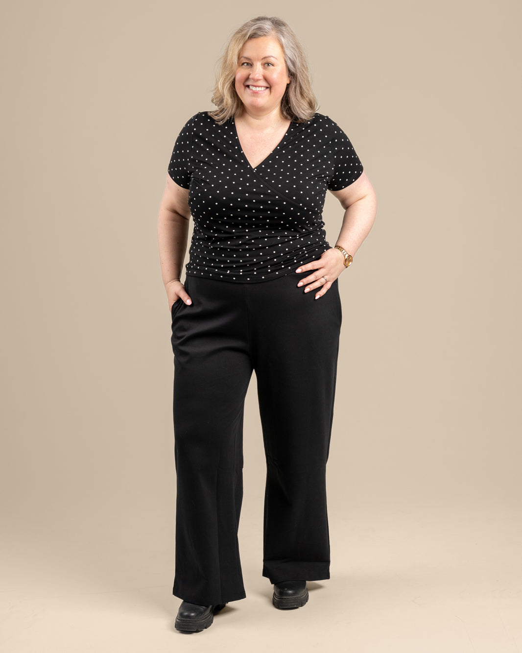 Kietaisupääntie t-paita, musta pilkku Toive