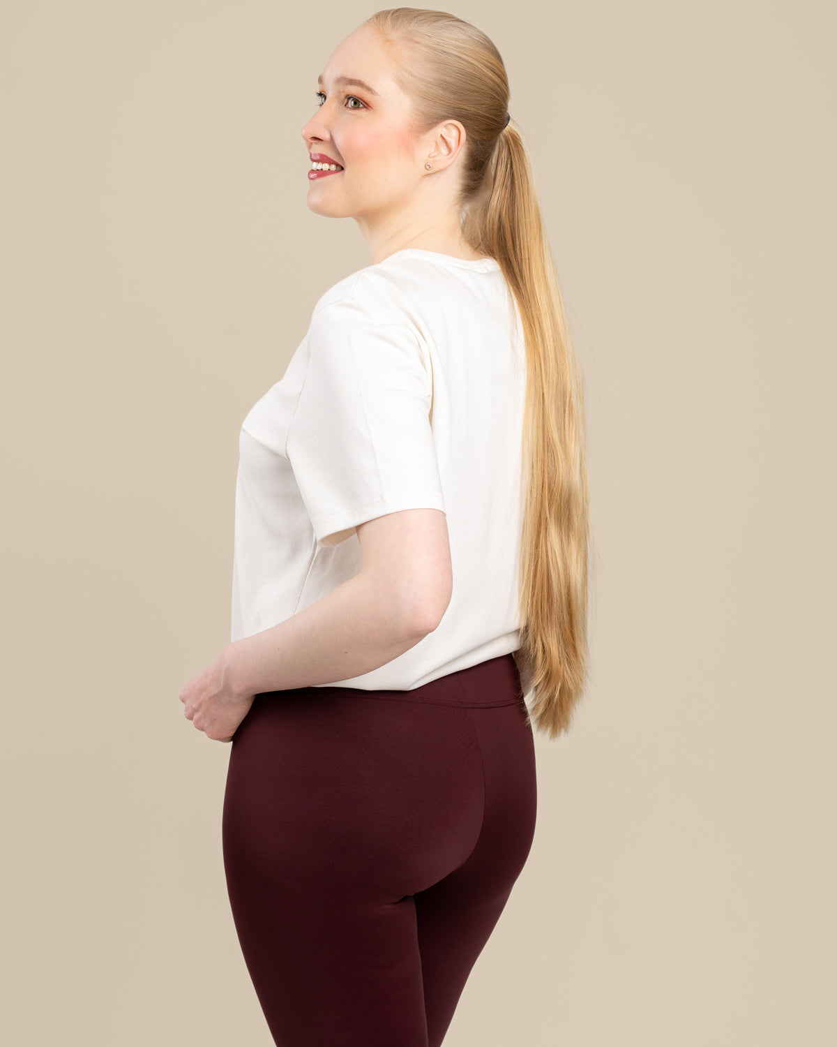 Leggingsit pitkä, burgundy