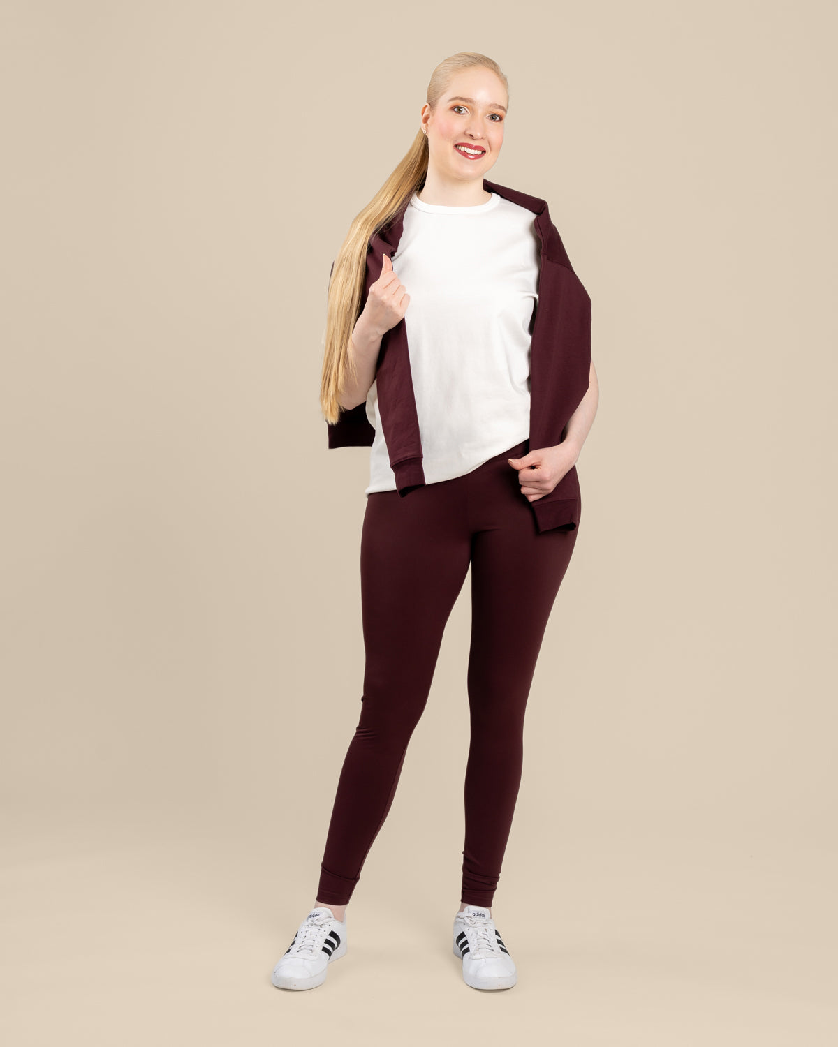 Leggingsit pitkä, burgundy