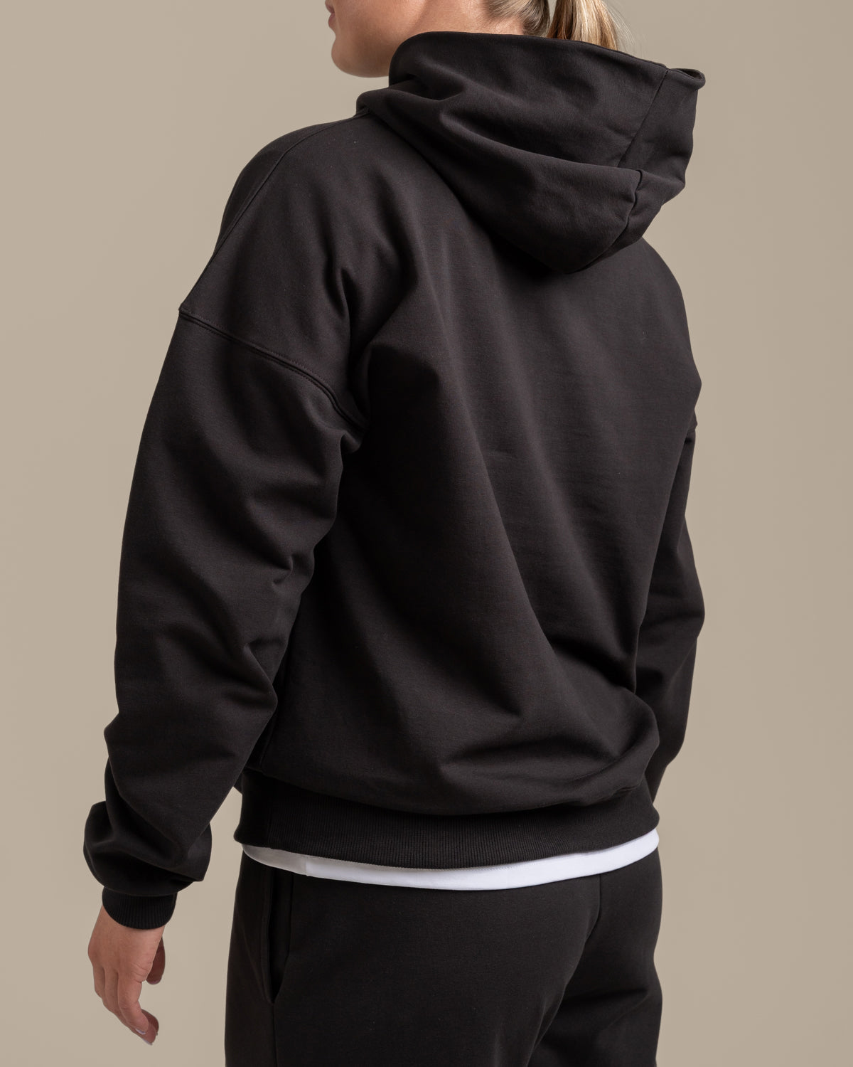 Lässiger Hoodie, rauchgrau