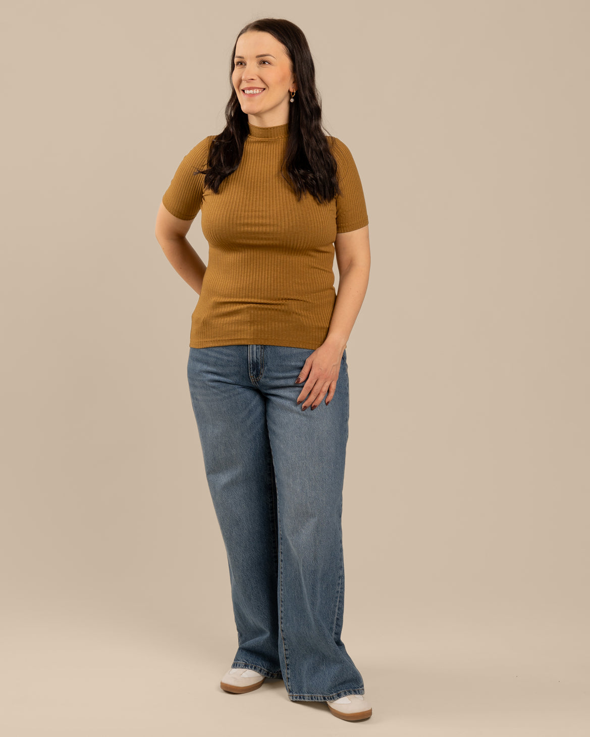 Ribbi t-paita, pronssi Toive