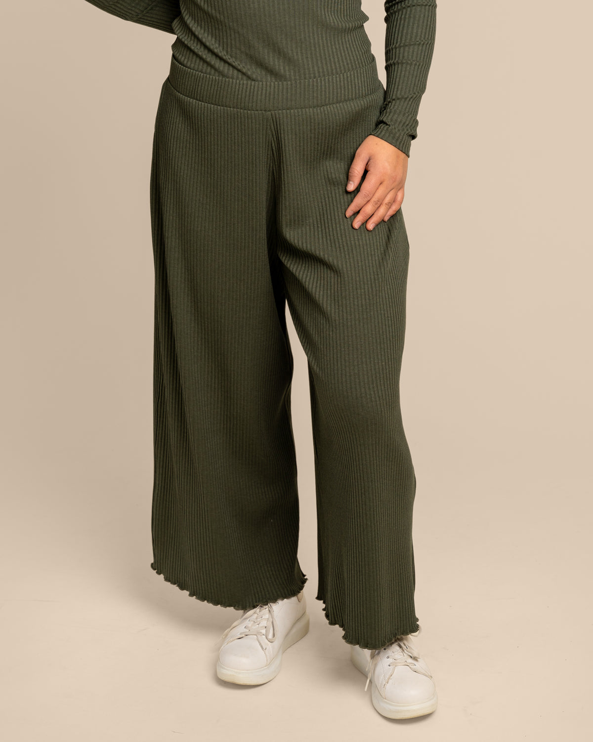 Ribbi culottes, khaki