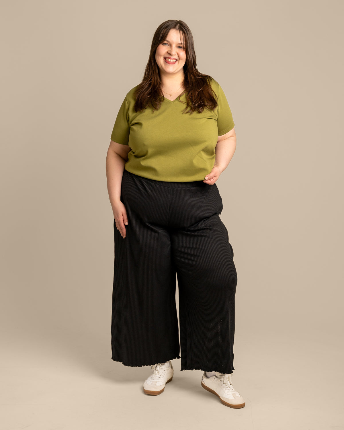 Ribbi culottes, musta