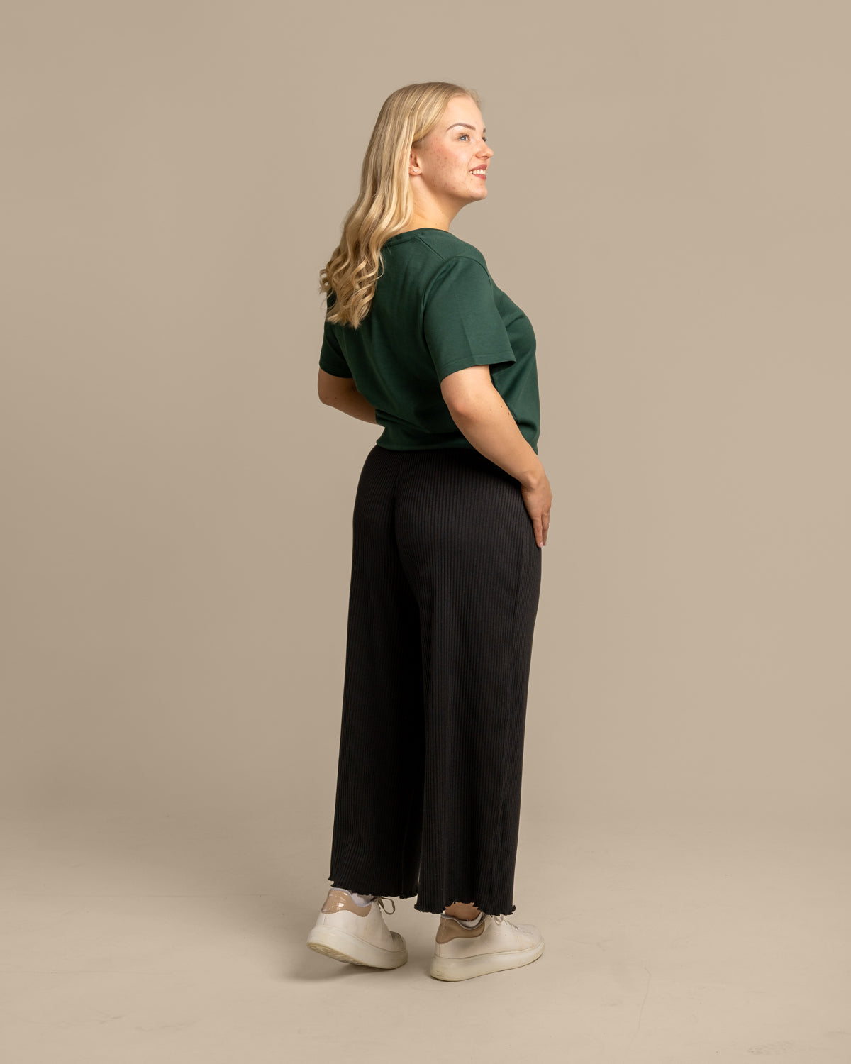 Ribbi culottes, musta