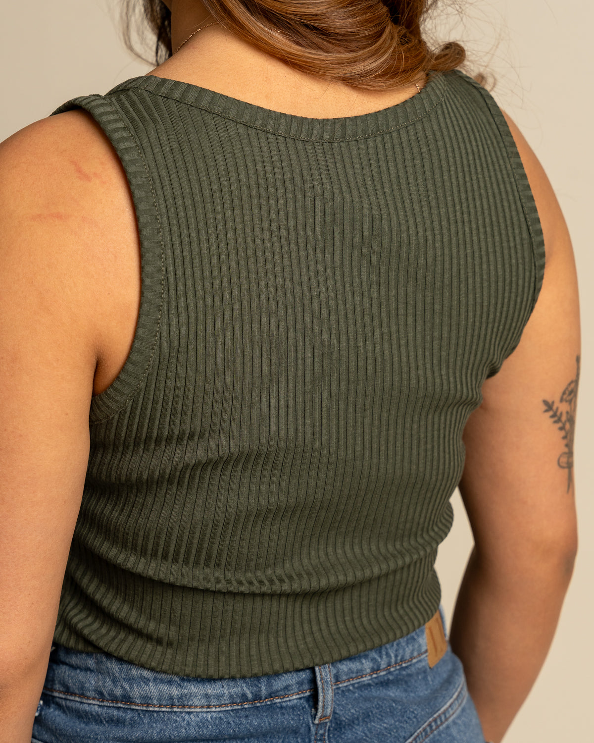 Ribbitoppi avara, khaki