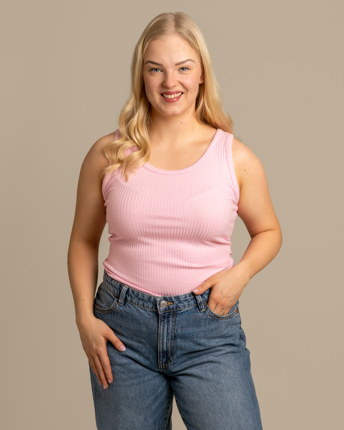 Ribbitoppi avara, pinkki