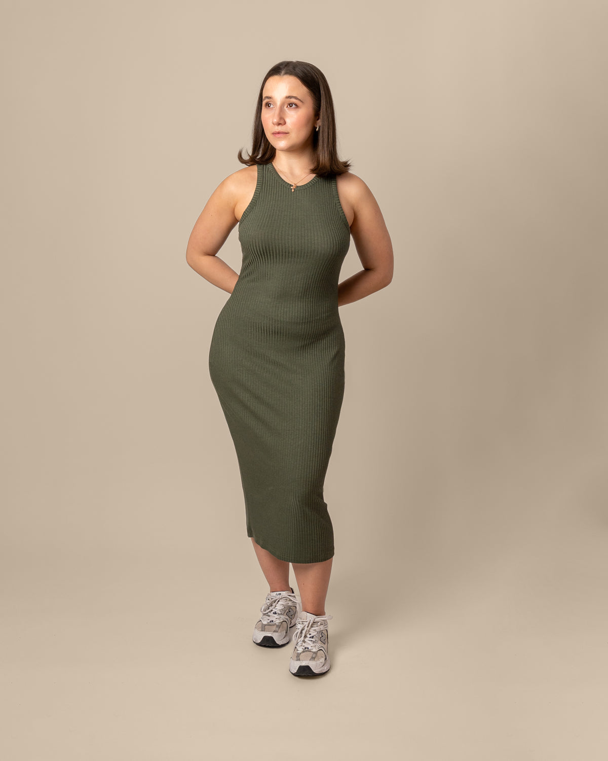 Ribbitoppimekko, khaki