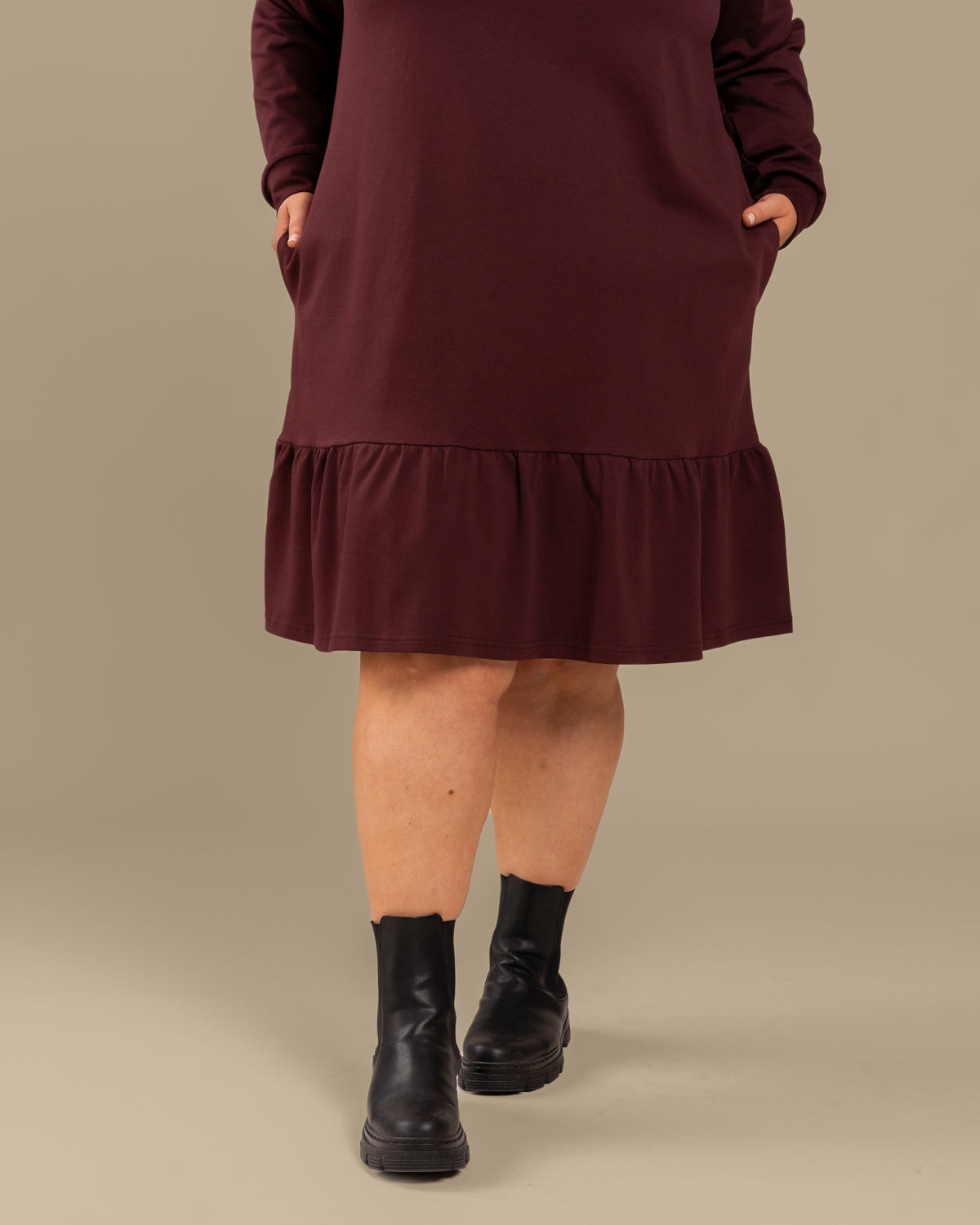Lempi mekko, burgundy Toive