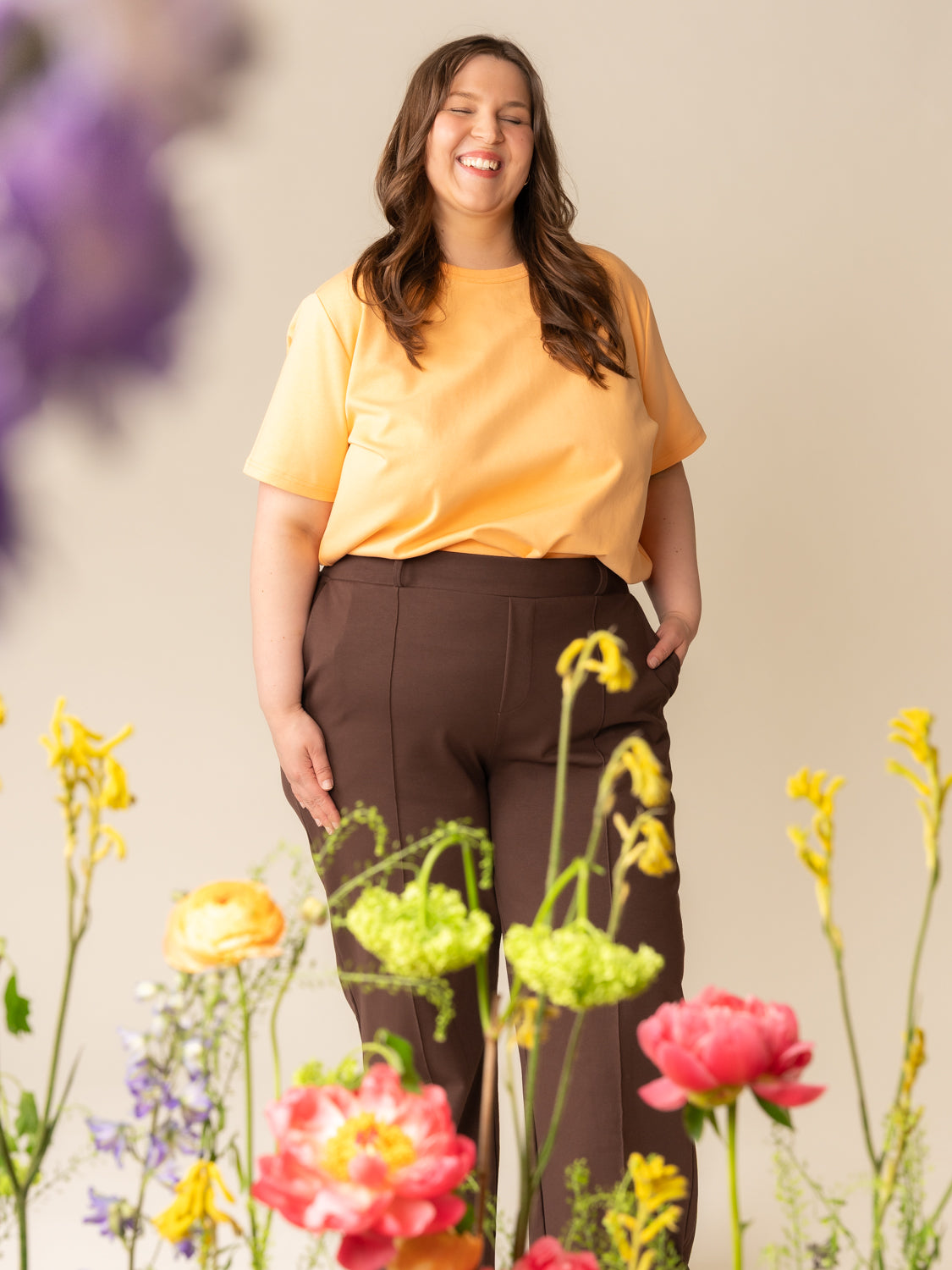 Arki t-paita, aprikoosi